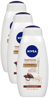 Foto 1 | Gel De Baño Nivea Con Manteca De Cacao Y Karité, 600 Ml (paquete De 3) - Venta Internacional.