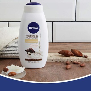Foto 3 | Gel De Baño Nivea Con Manteca De Cacao Y Karité, 600 Ml (paquete De 3) - Venta Internacional.
