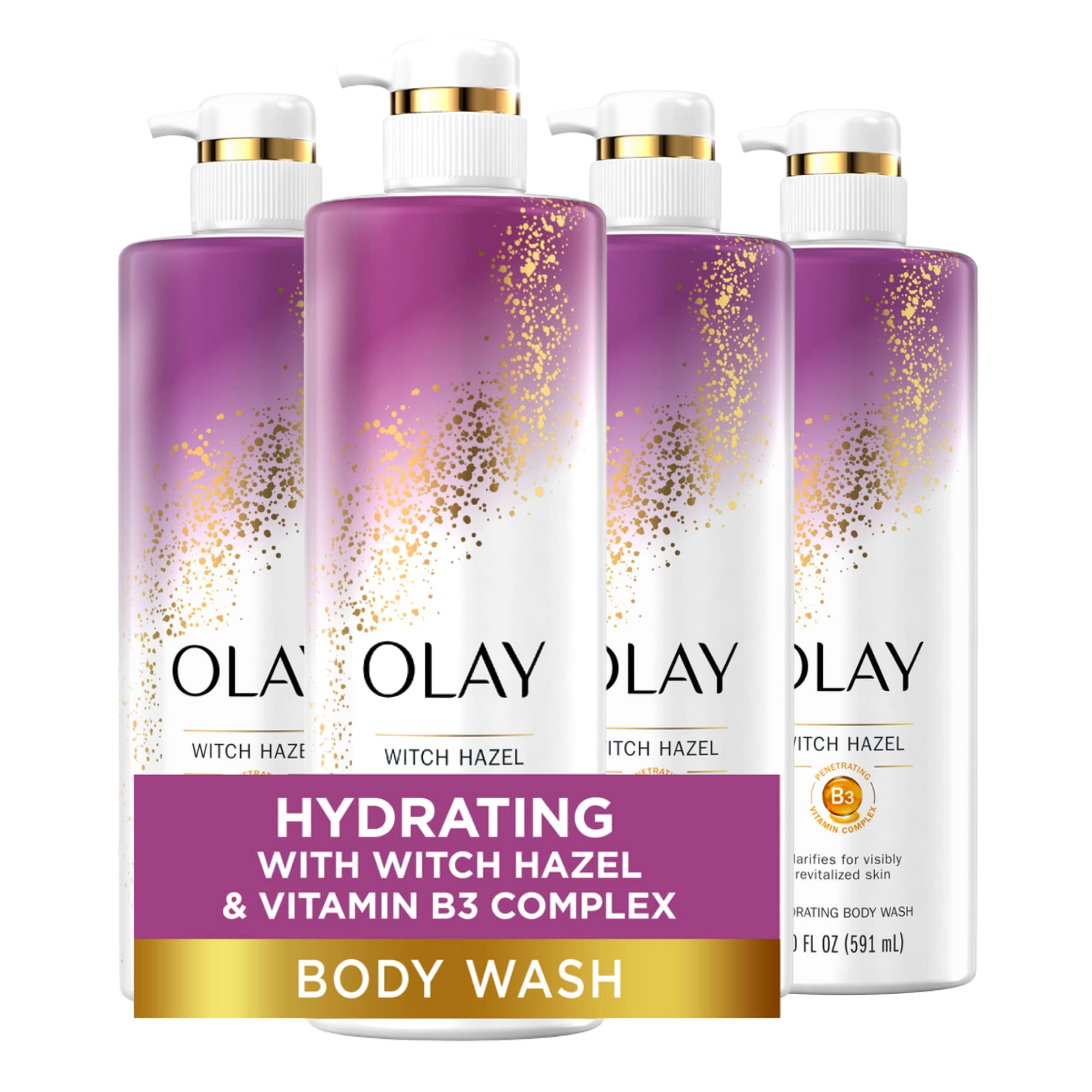 Gel De Baño Hidratante Olay Con Hamamelis Y Vitamina B3, 600 Ml - Venta Internacional.