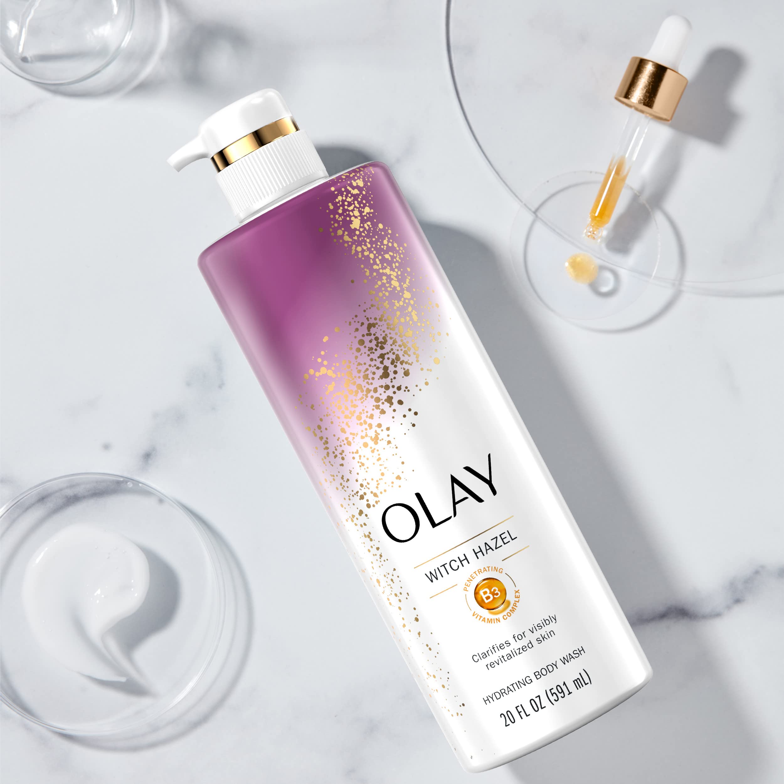 Foto 3 | Gel De Baño Hidratante Olay Con Hamamelis Y Vitamina B3, 600 Ml - Venta Internacional.