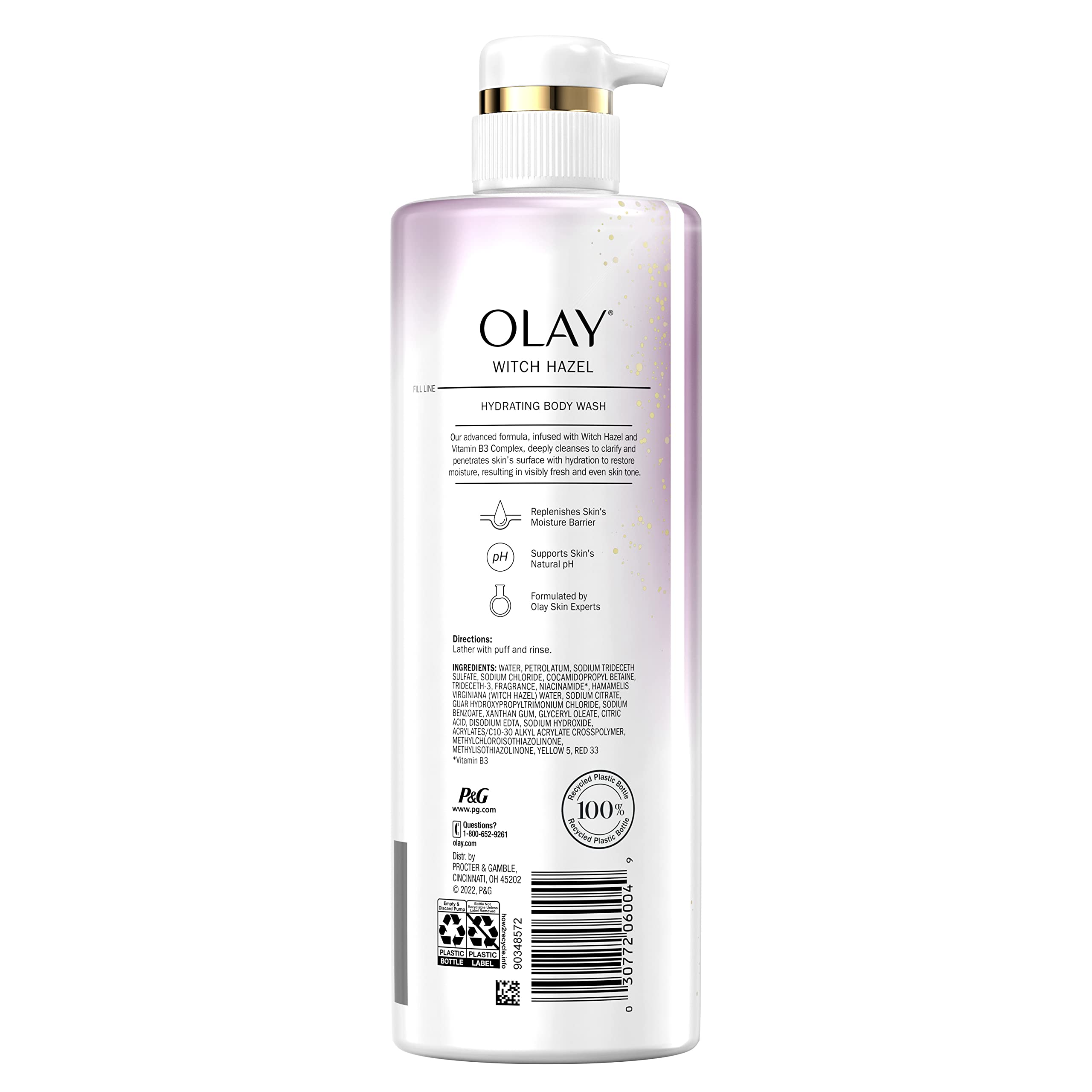 Foto 7 pulgar | Gel De Baño Hidratante Olay Con Hamamelis Y Vitamina B3, 600 Ml - Venta Internacional.