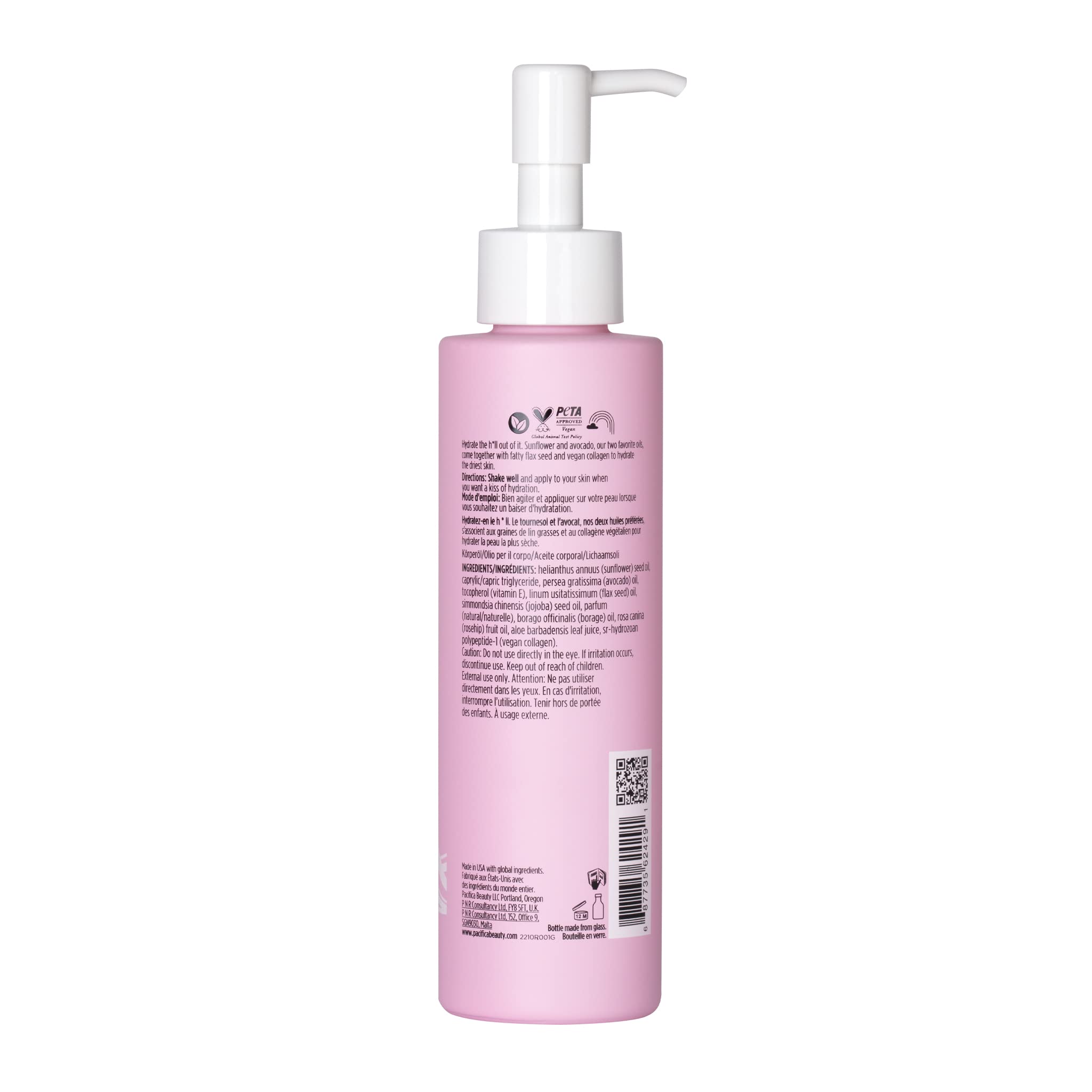 Foto 3 | Aceite Corporal Pacifica Vegan Colágeno Hidratante 120ml - Venta Internacional.