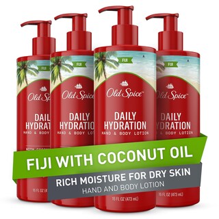 Foto 1 | Loción Para Manos Y Cuerpo Old Spice Daily Hydration Fiji 480 Ml X4 - Venta Internacional.