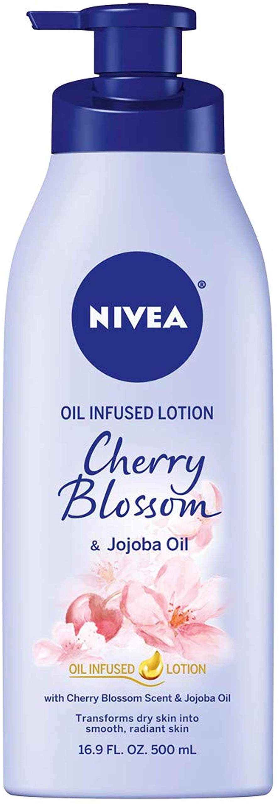 Loción Corporal Nivea Con Aceite De Flor De Cerezo, 500 Ml, Más De 24 Horas - Venta Internacional.