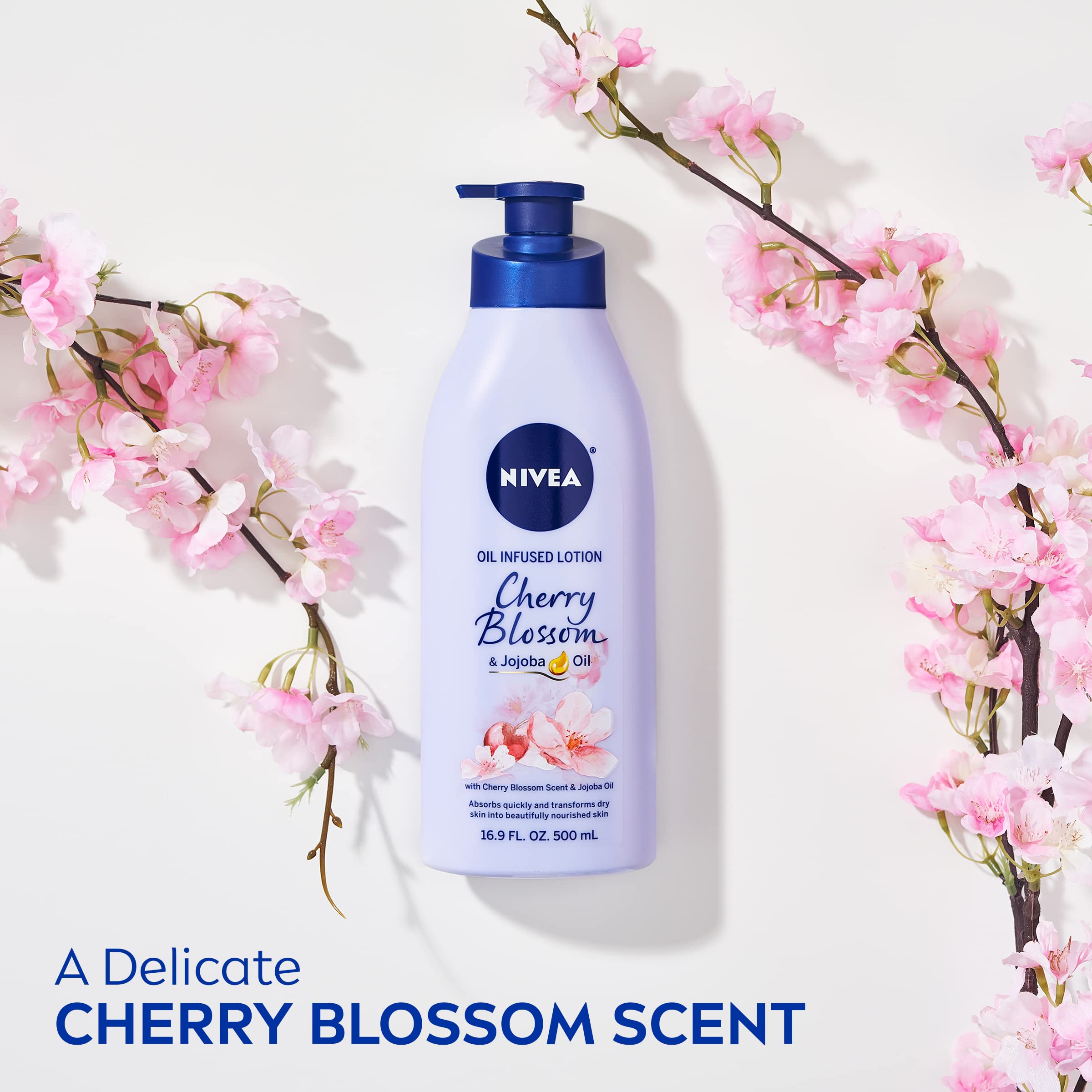 Foto 6 pulgar | Loción Corporal Nivea Con Aceite De Flor De Cerezo, 500 Ml, Más De 24 Horas - Venta Internacional.