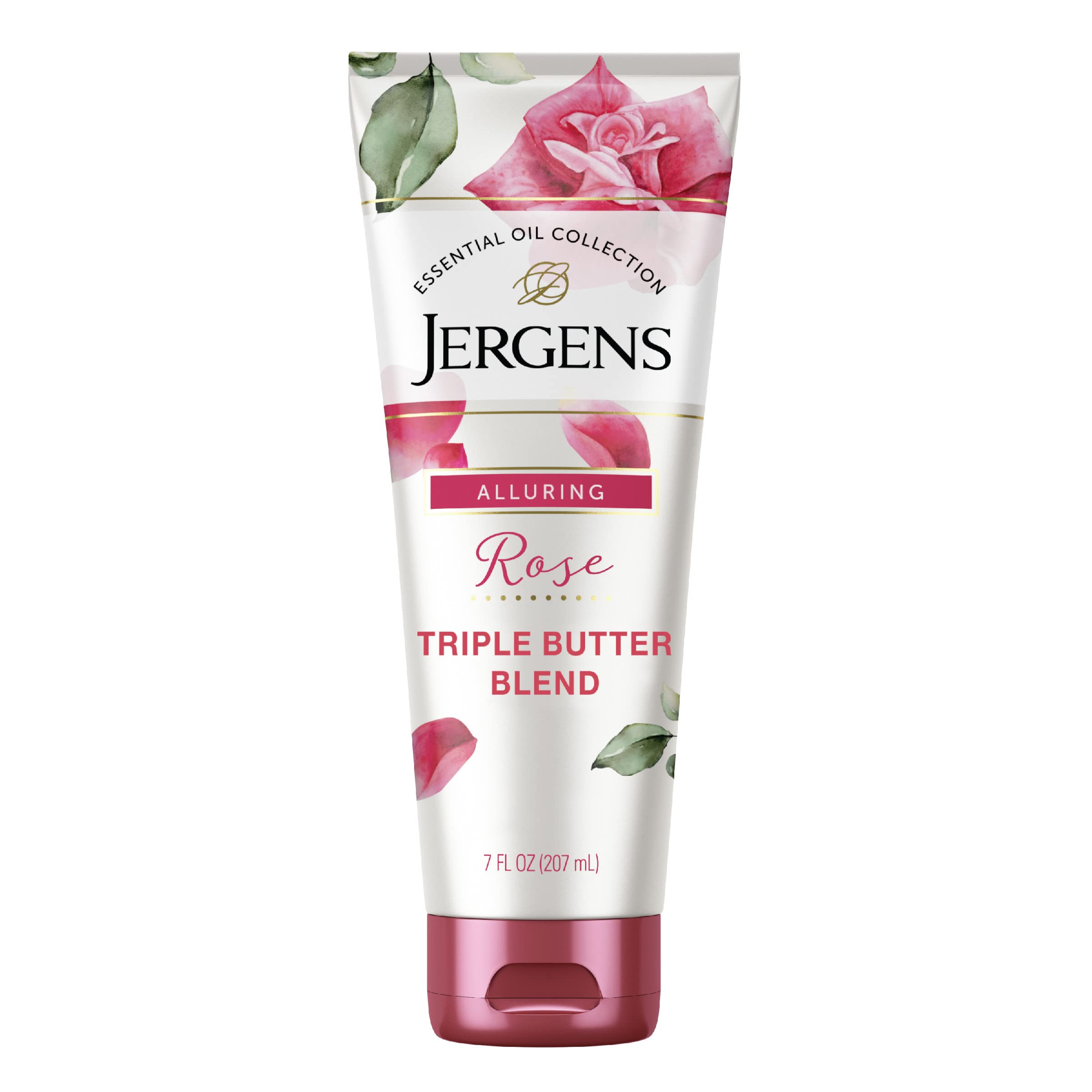 Crema Corporal Jergens Rose Con Aceite Esencial De Camelia, 200 Ml - Venta Internacional.