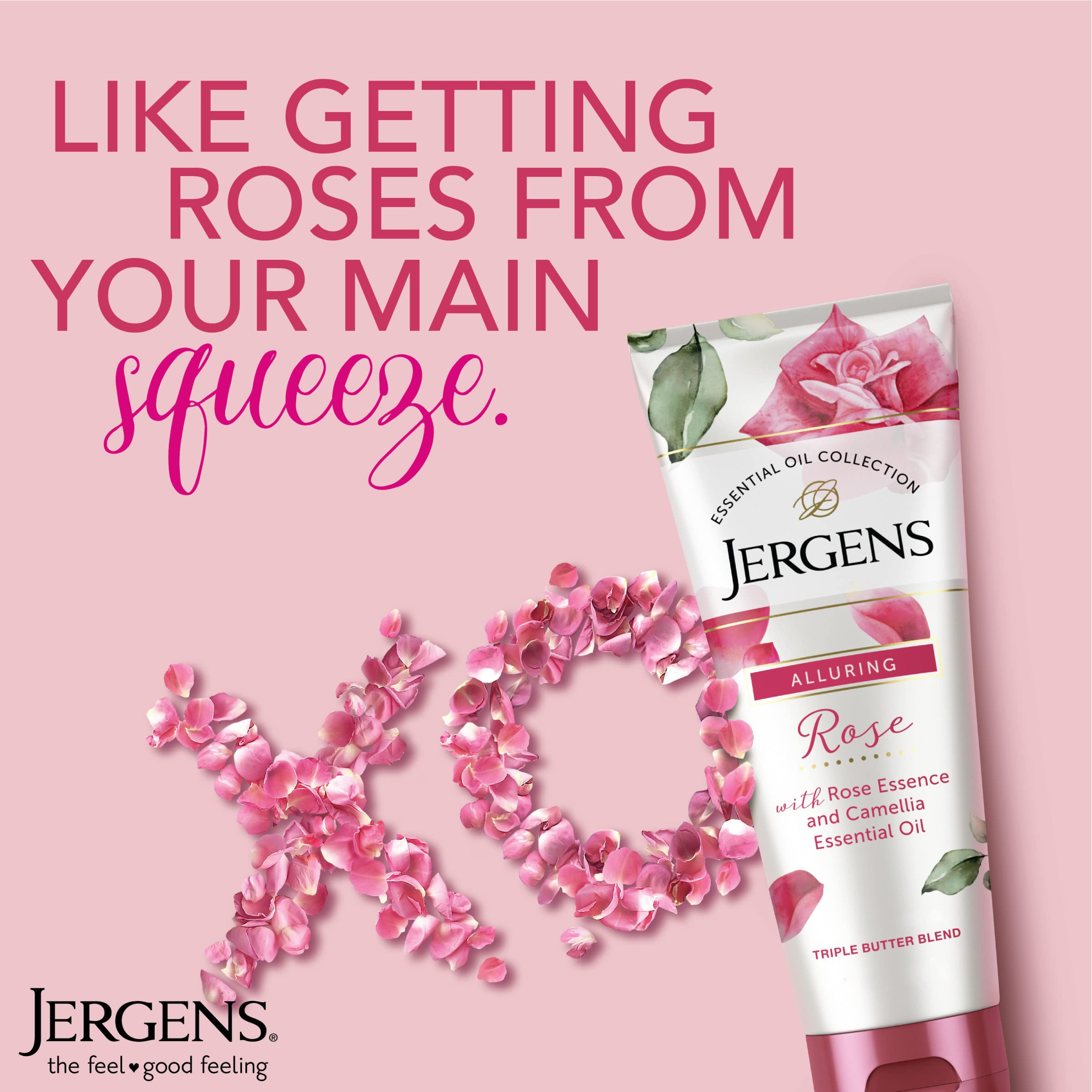 Foto 4 pulgar | Crema Corporal Jergens Rose Con Aceite Esencial De Camelia, 200 Ml - Venta Internacional.