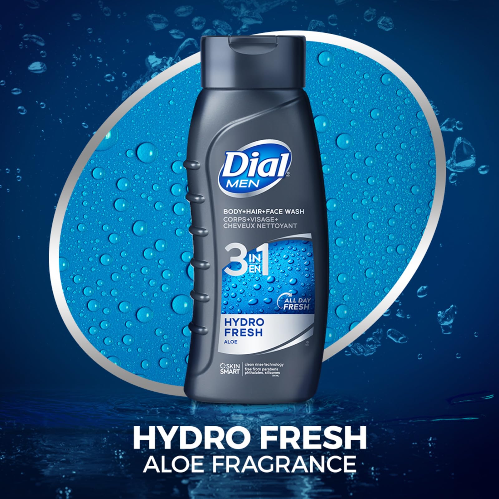 Foto 7 pulgar | Limpiador Para Cuerpo, Cabello Y Rostro Dial Hydro Fresh Para Hombre, 473 Ml X 6 - Venta Internacional.