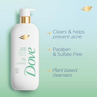 Foto 2 | Gel De Baño Dove Acne Clear Con 1% De Ácido Salicílico, 550 Ml - Venta Internacional.