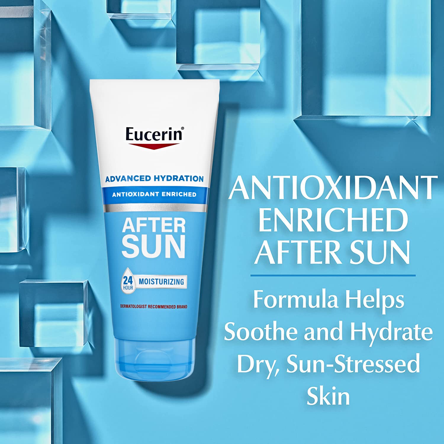 Foto 3 pulgar | Loción Para Después Del Sol Eucerin Advanced Hydration 200 Ml - Venta Internacional.