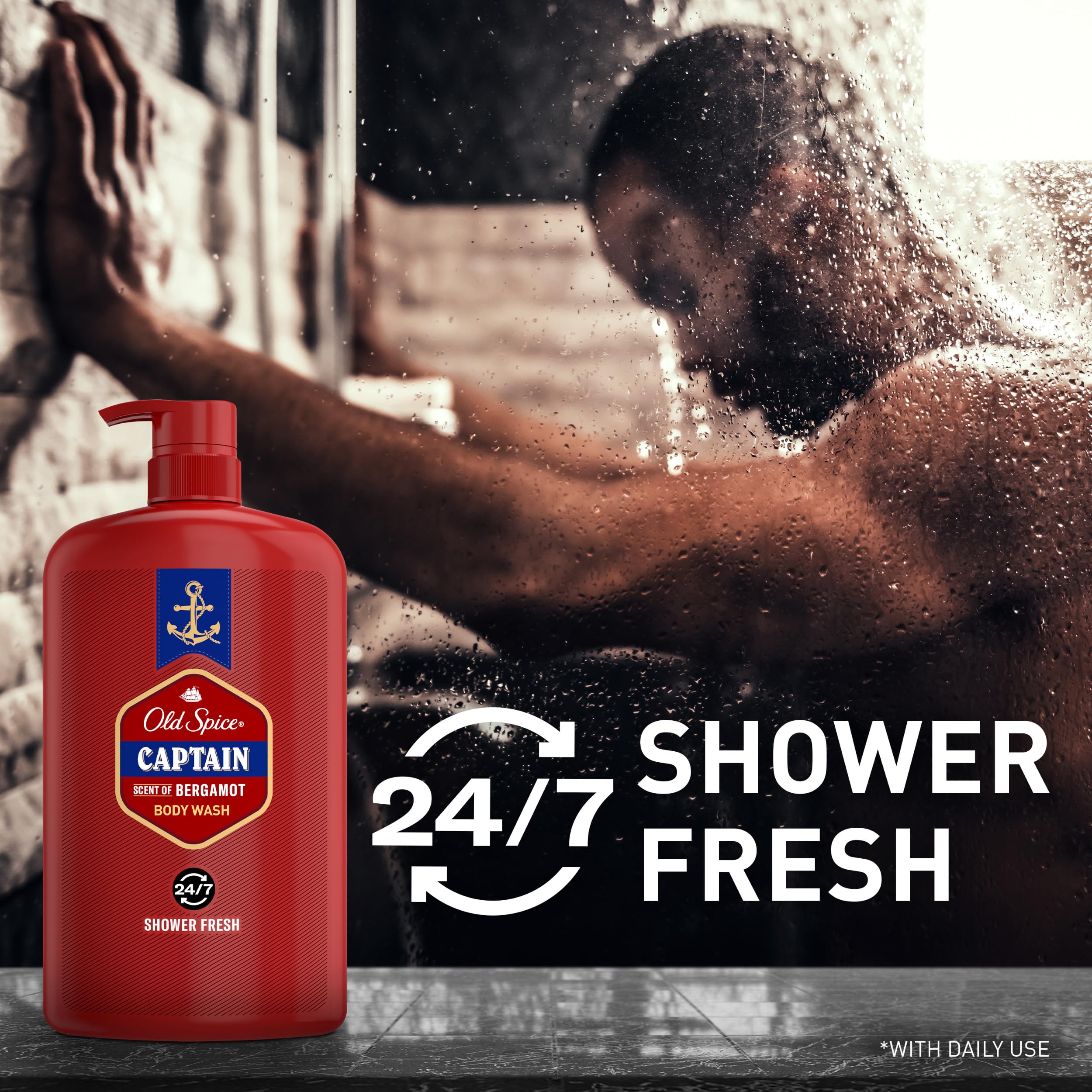 Foto 4 pulgar | Gel De Baño Old Spice Red Collection Captain 24/7 985ml Para Hombre - Venta Internacional.