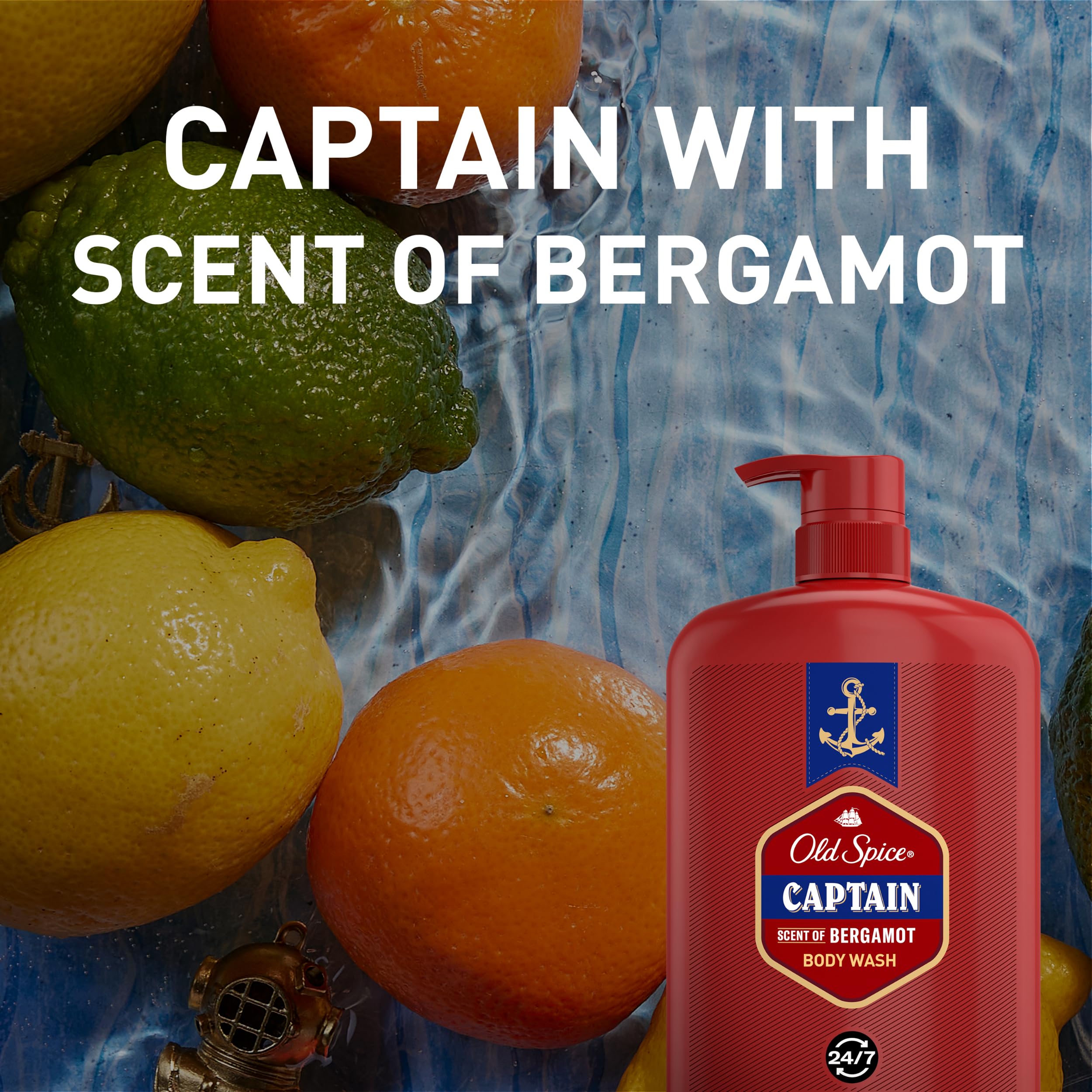 Foto 8 pulgar | Gel De Baño Old Spice Red Collection Captain 24/7 985ml Para Hombre - Venta Internacional.