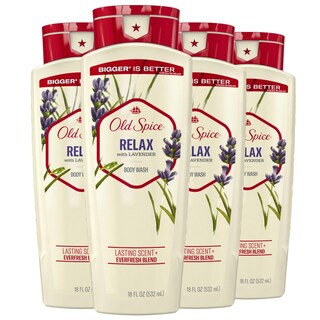 Foto 1 | Gel De Baño Old Spice Relax Con Lavanda Para Hombre, 532 Ml X4 - Venta Internacional.