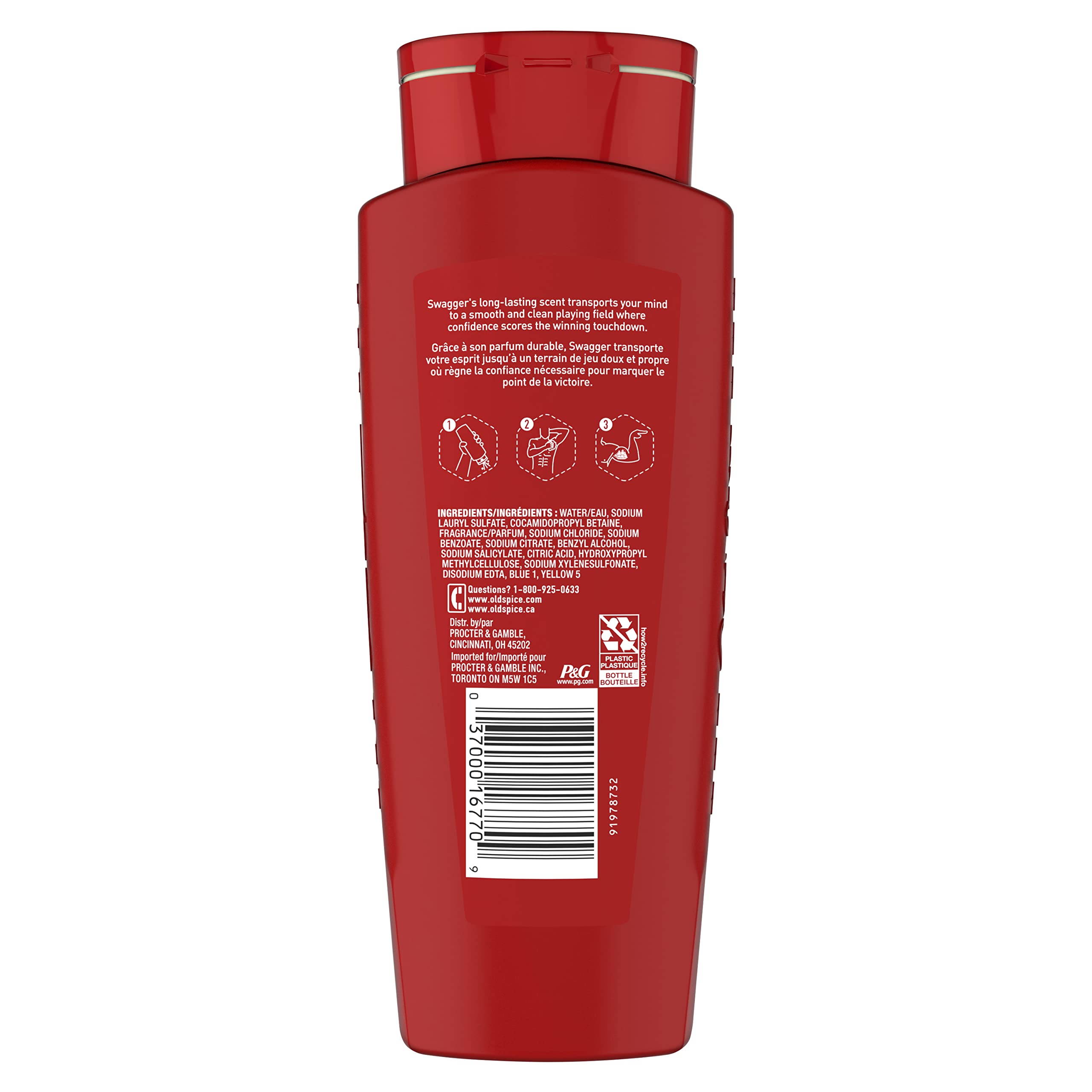 Foto 2 | Gel De Baño Old Spice Swagger Scent 473 Ml, 24 Horas Al Día, 7 Días A La Semana - Venta Internacional.