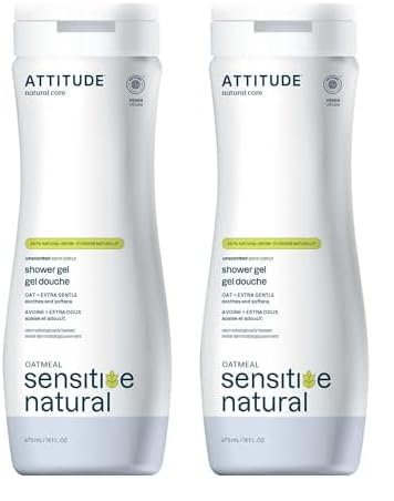 Gel De Baño Attitude Para Piel Sensible Con Avena, 473 Ml (paquete De 2) - Venta Internacional.