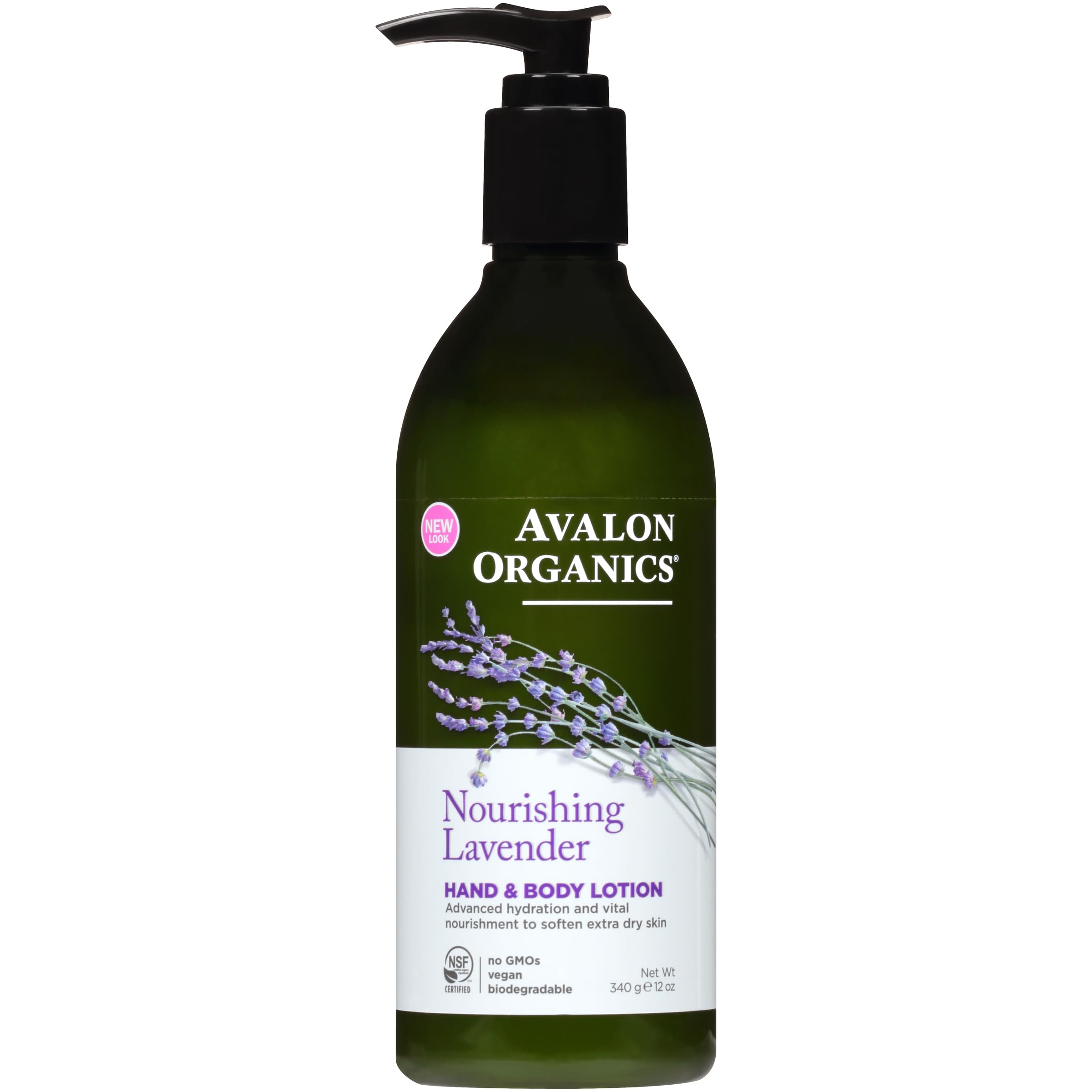 Loción Para Manos Y Cuerpo Avalon Organics Nourishing Lavender 350 Ml - Venta Internacional.