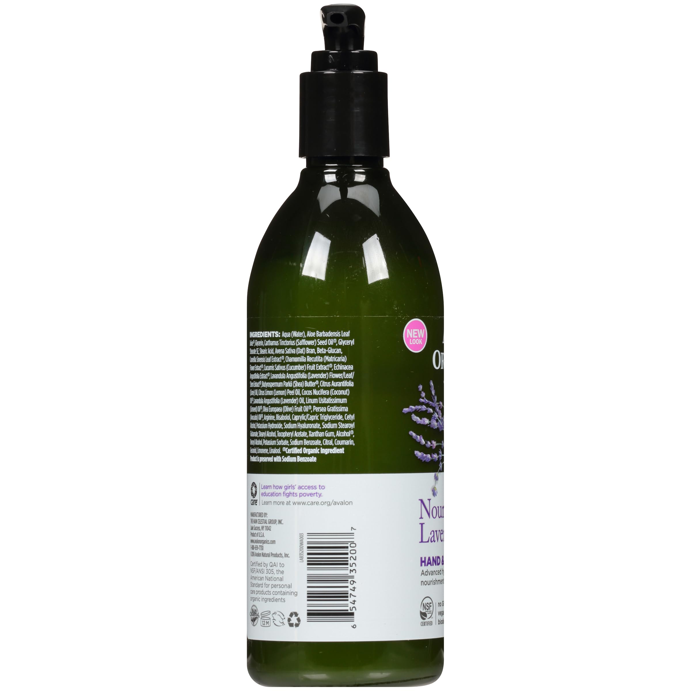 Foto 3 pulgar | Loción Para Manos Y Cuerpo Avalon Organics Nourishing Lavender 350 Ml - Venta Internacional.