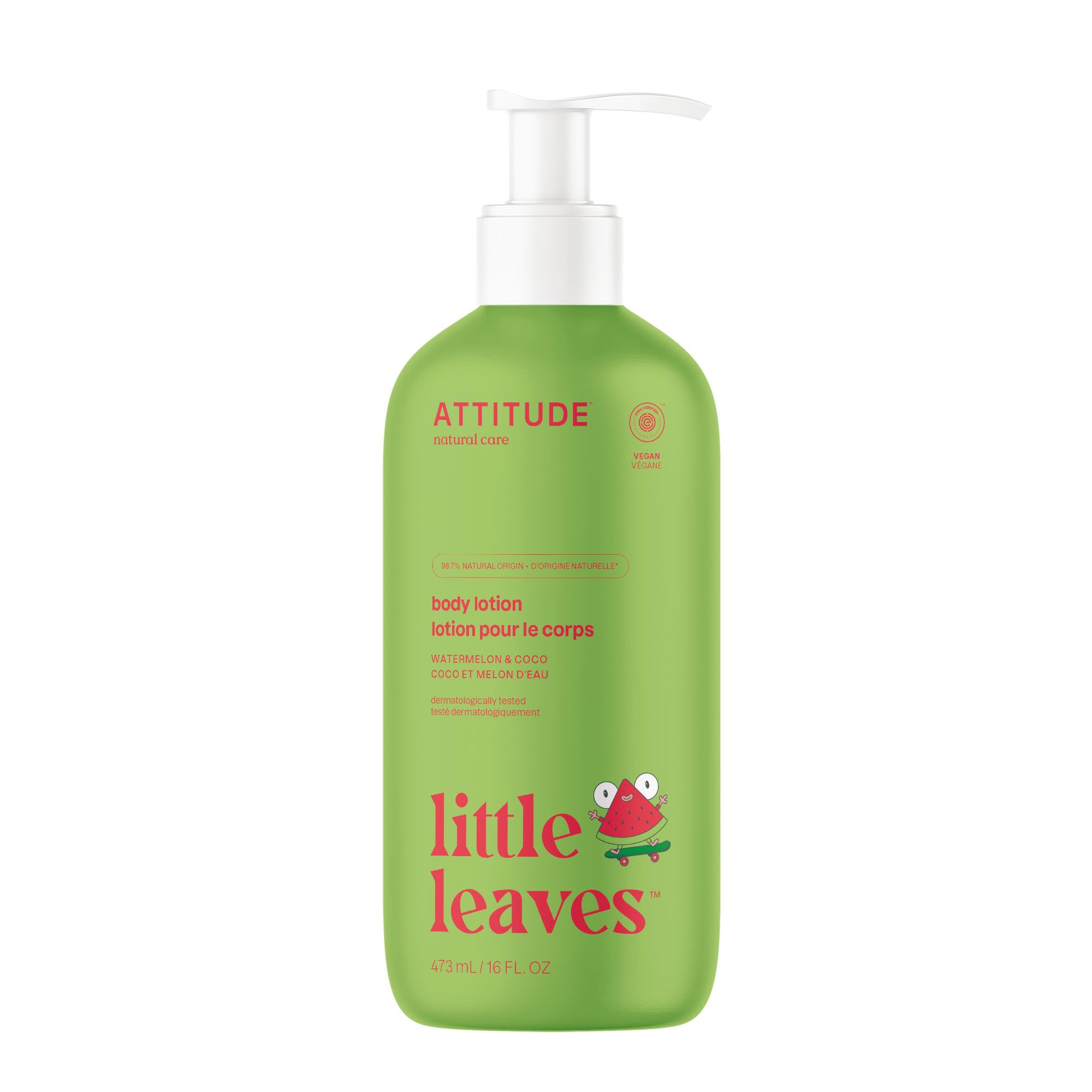 Loción Corporal Attitude Para Niños Ewg Verified 473ml Watermelon - Venta Internacional.