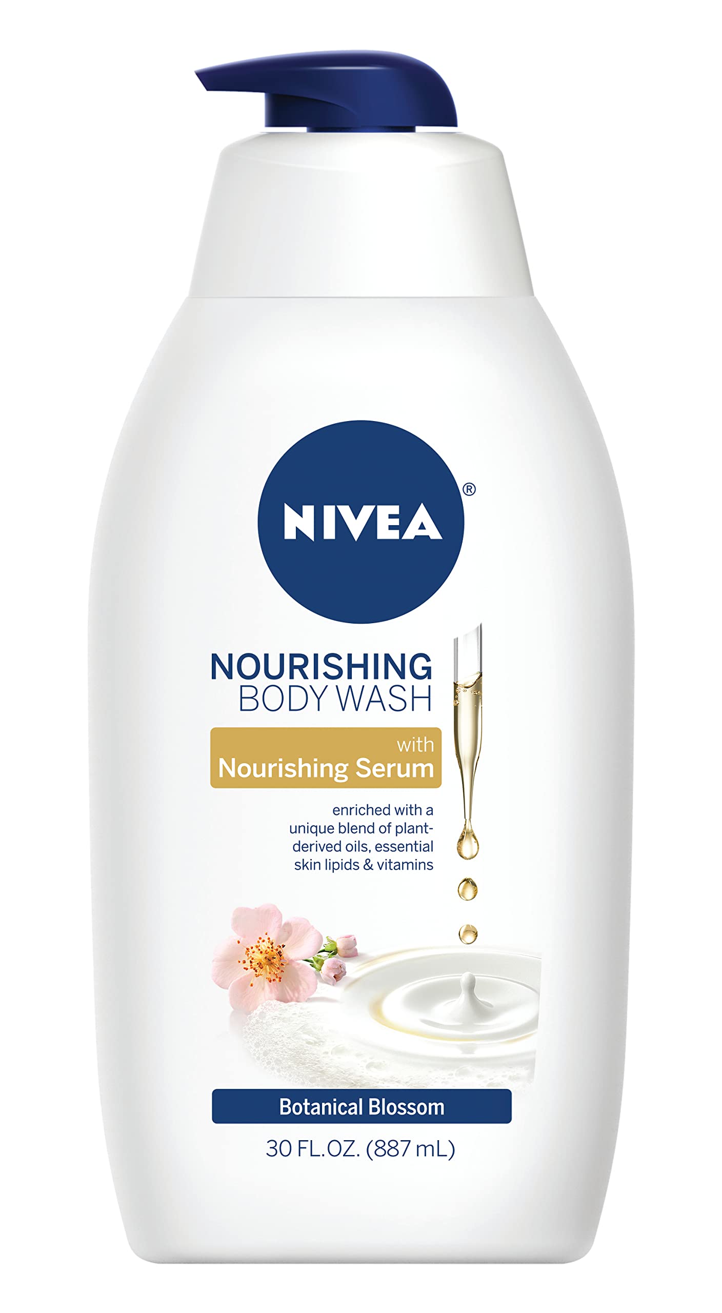 Gel De Baño Nivea Nourishing Botanical Blossom 900 Ml - Venta Internacional.