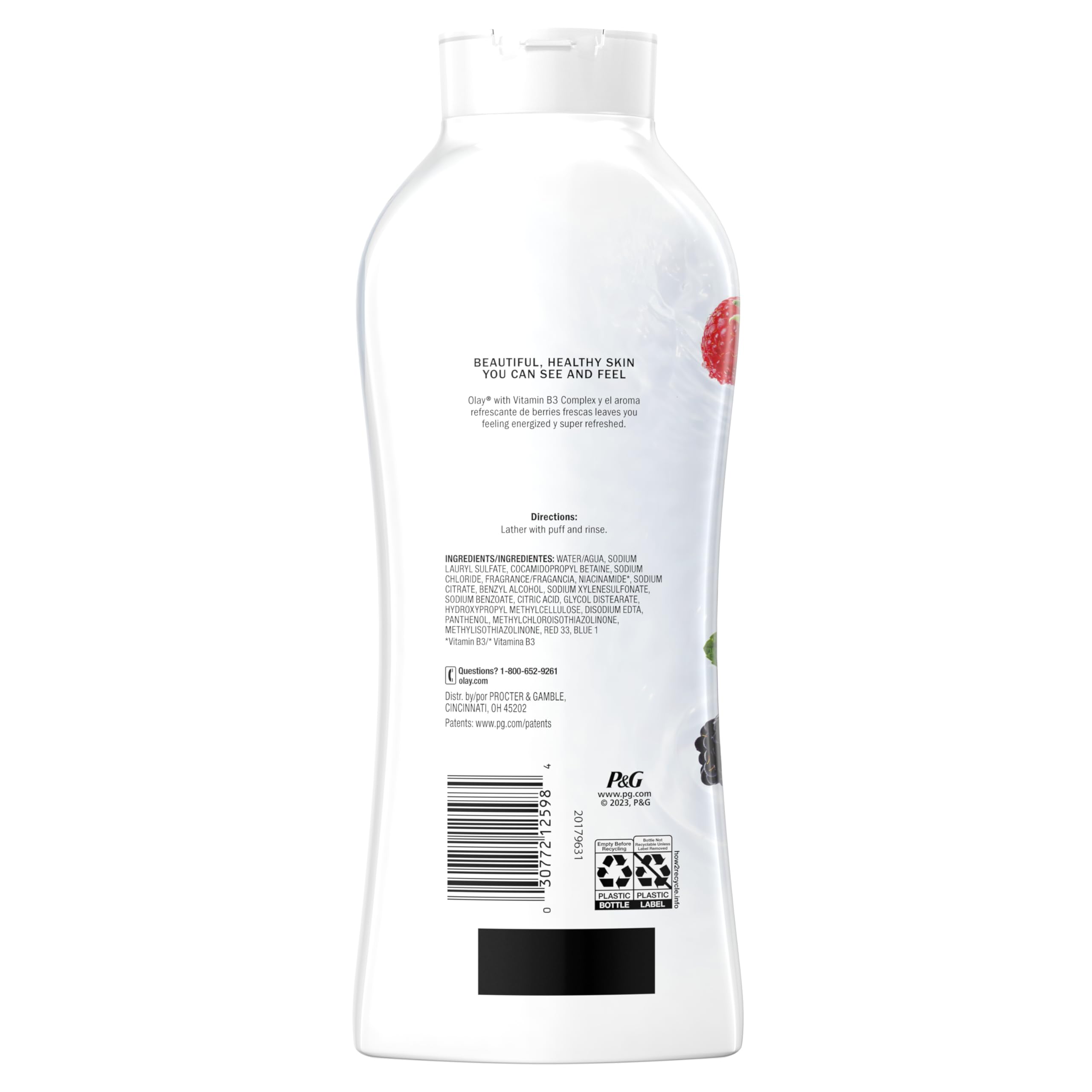 Foto 7 pulgar | Gel De Baño Olay Fresh Outlast Para Mujer Berries Frescas 650 Ml X 4 - Venta Internacional.