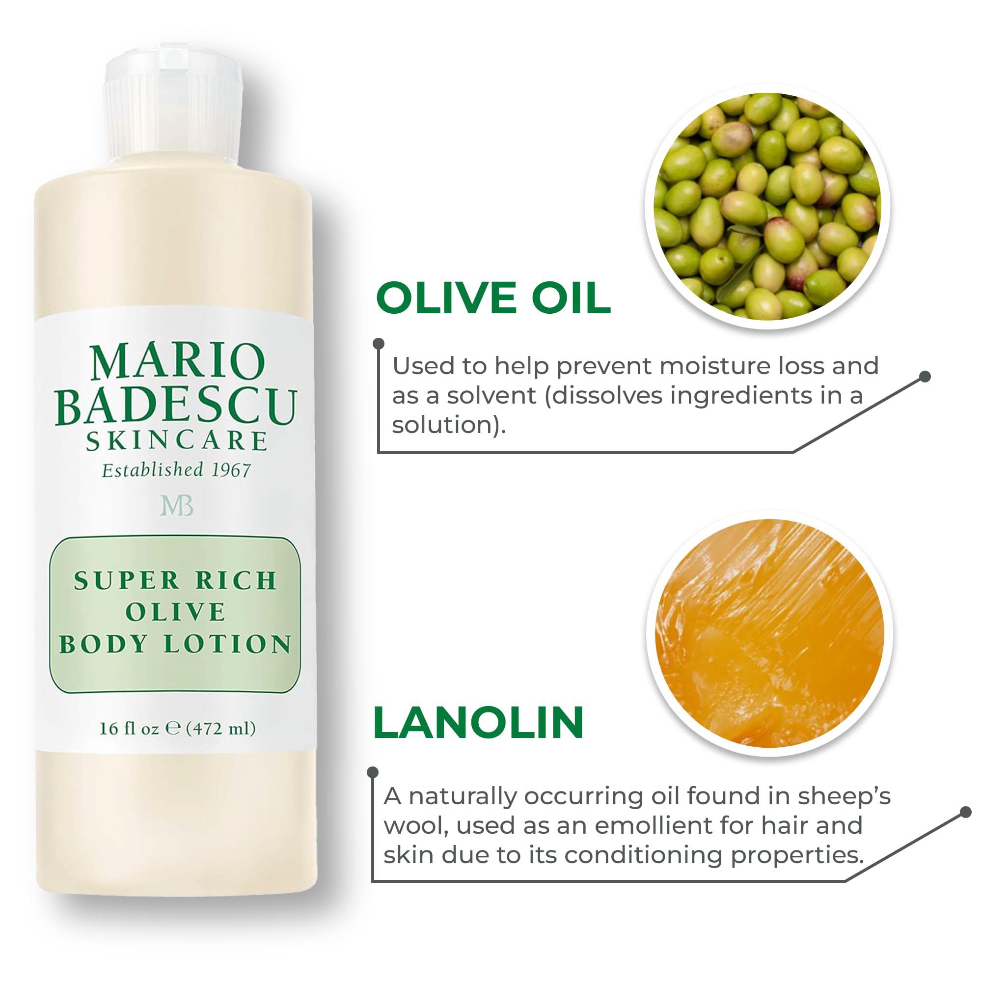 Foto 6 pulgar | Loción Corporal Mario Badescu Super Rich Olive 473 Ml Para Piel Seca - Venta Internacional.