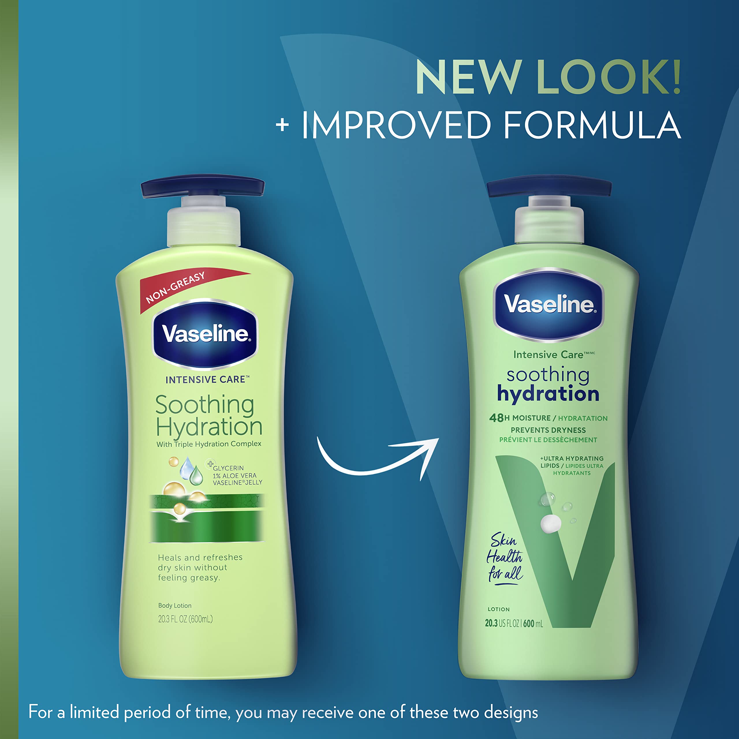 Foto 3 pulgar | Loción Corporal Vaseline Intensive Care Aloe Soothing 600 Ml X4 - Venta Internacional.
