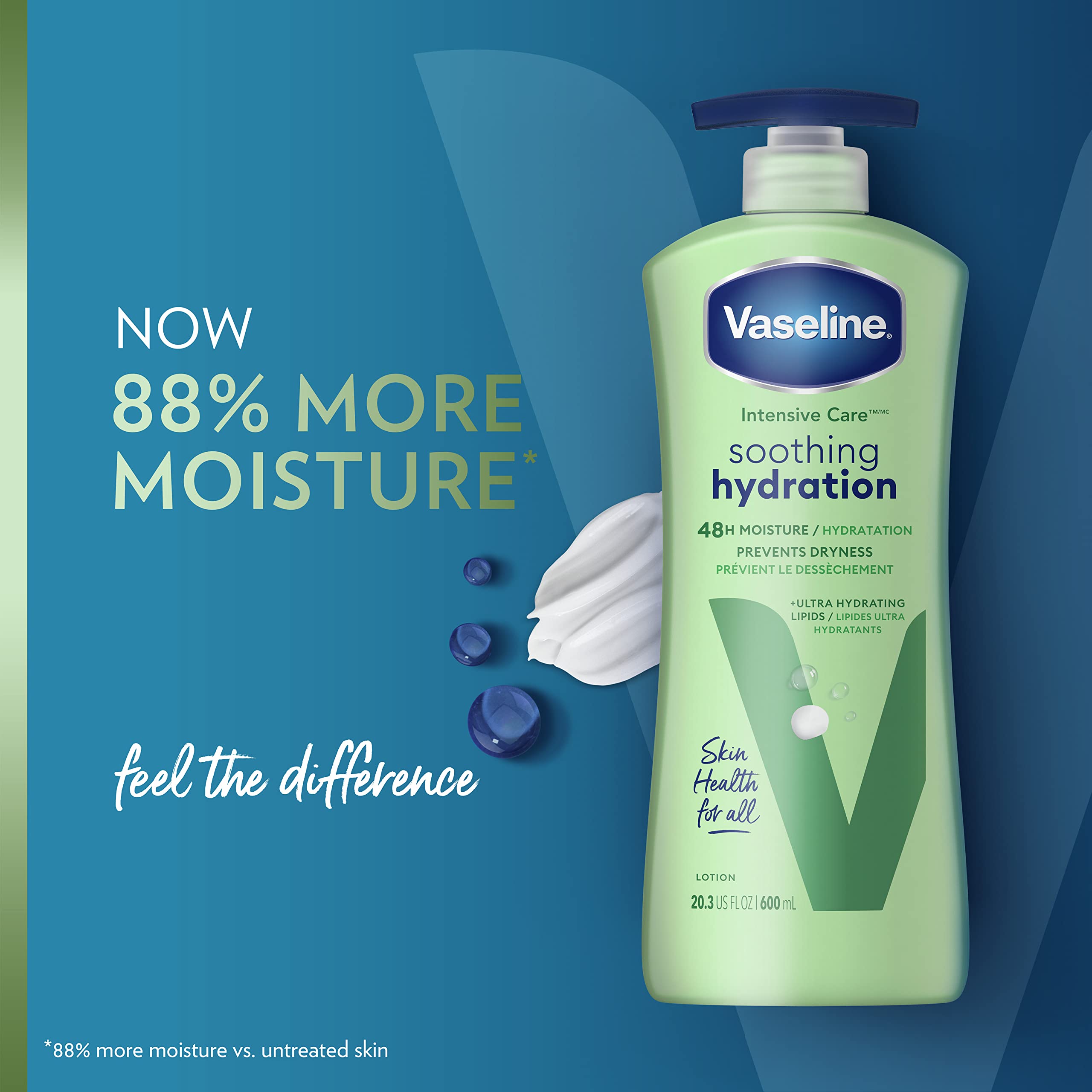 Foto 4 pulgar | Loción Corporal Vaseline Intensive Care Aloe Soothing 600 Ml X4 - Venta Internacional.