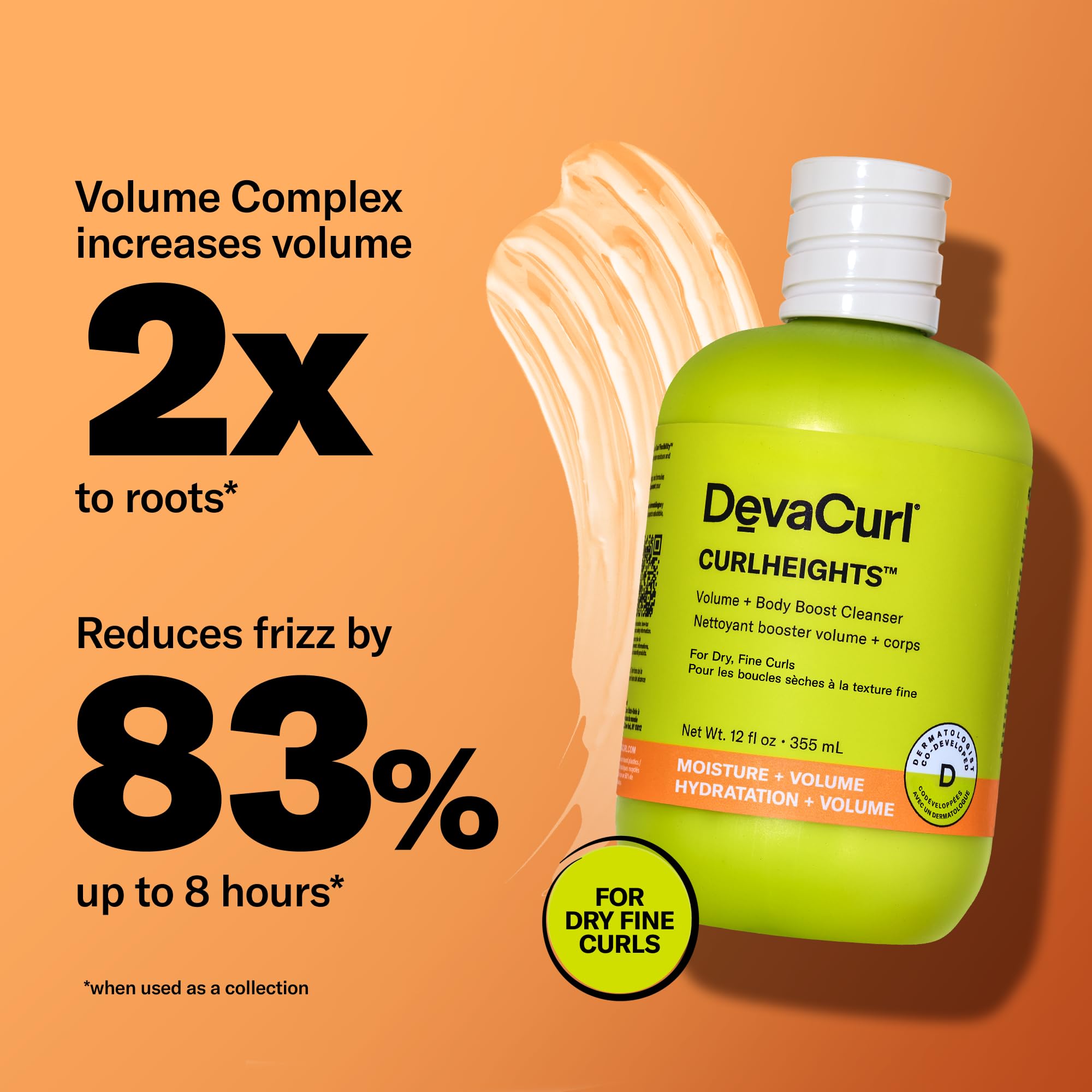 Foto 3 pulgar | Champú Devacurl Curlheights Volume + Body Boost 960 Ml - Venta Internacional.
