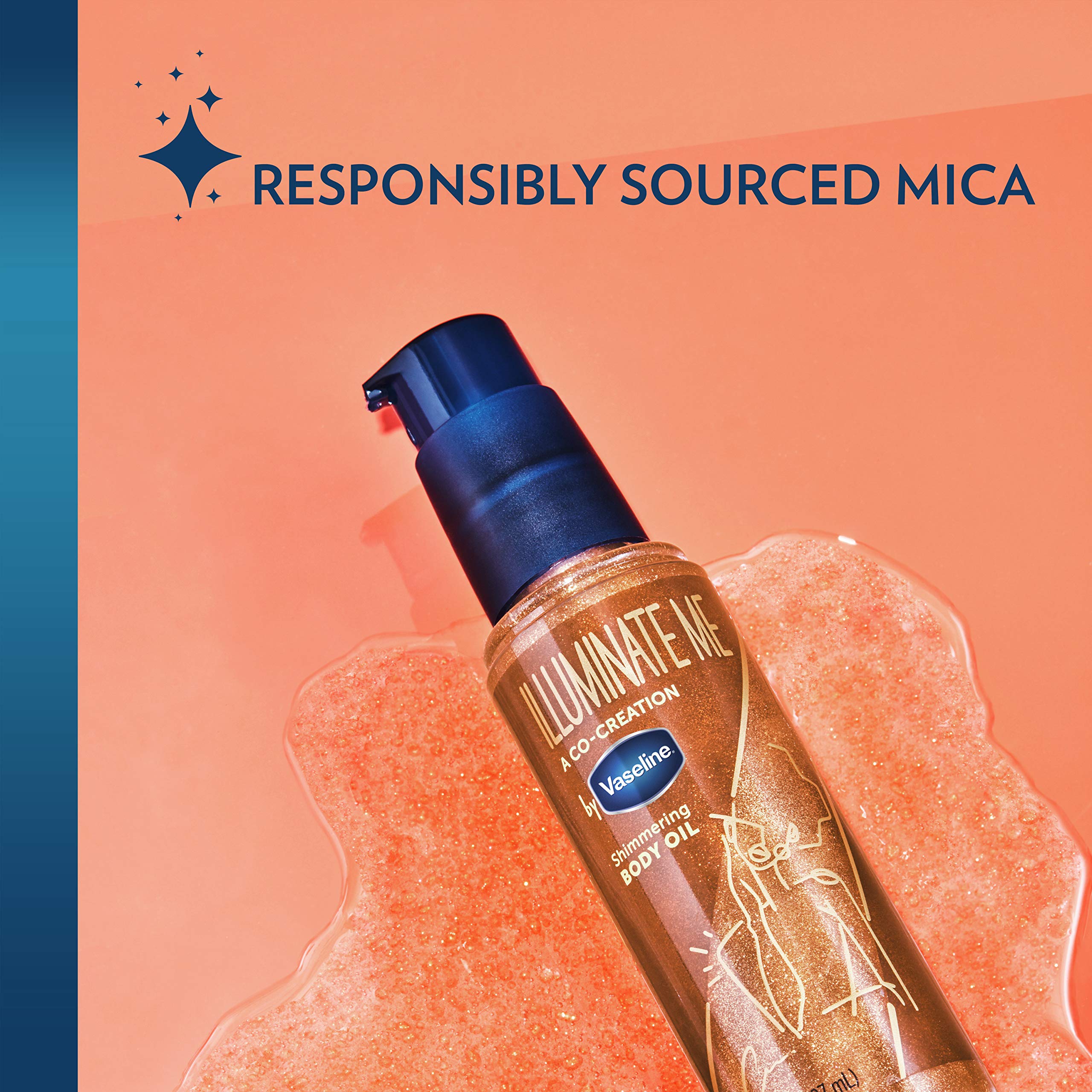 Foto 3 pulgar | Aceite Corporal Vaseline Illuminate Me Shimmering, 100 Ml, Para Piel Con Melanina - Venta Internacional.