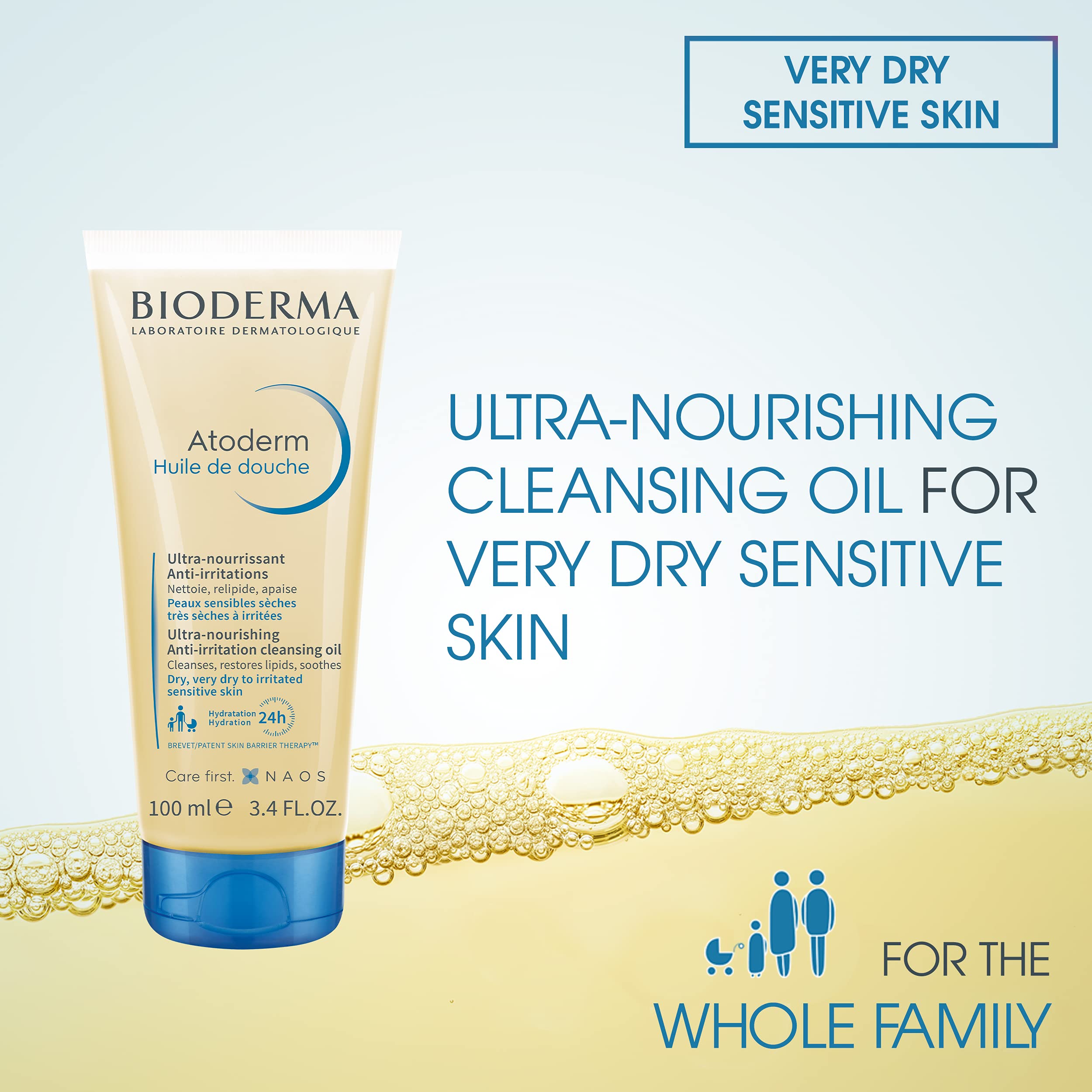Foto 3 pulgar | Aceite De Ducha Bioderma Atoderm Hidratante Nutritivo 100 Ml - Venta Internacional.