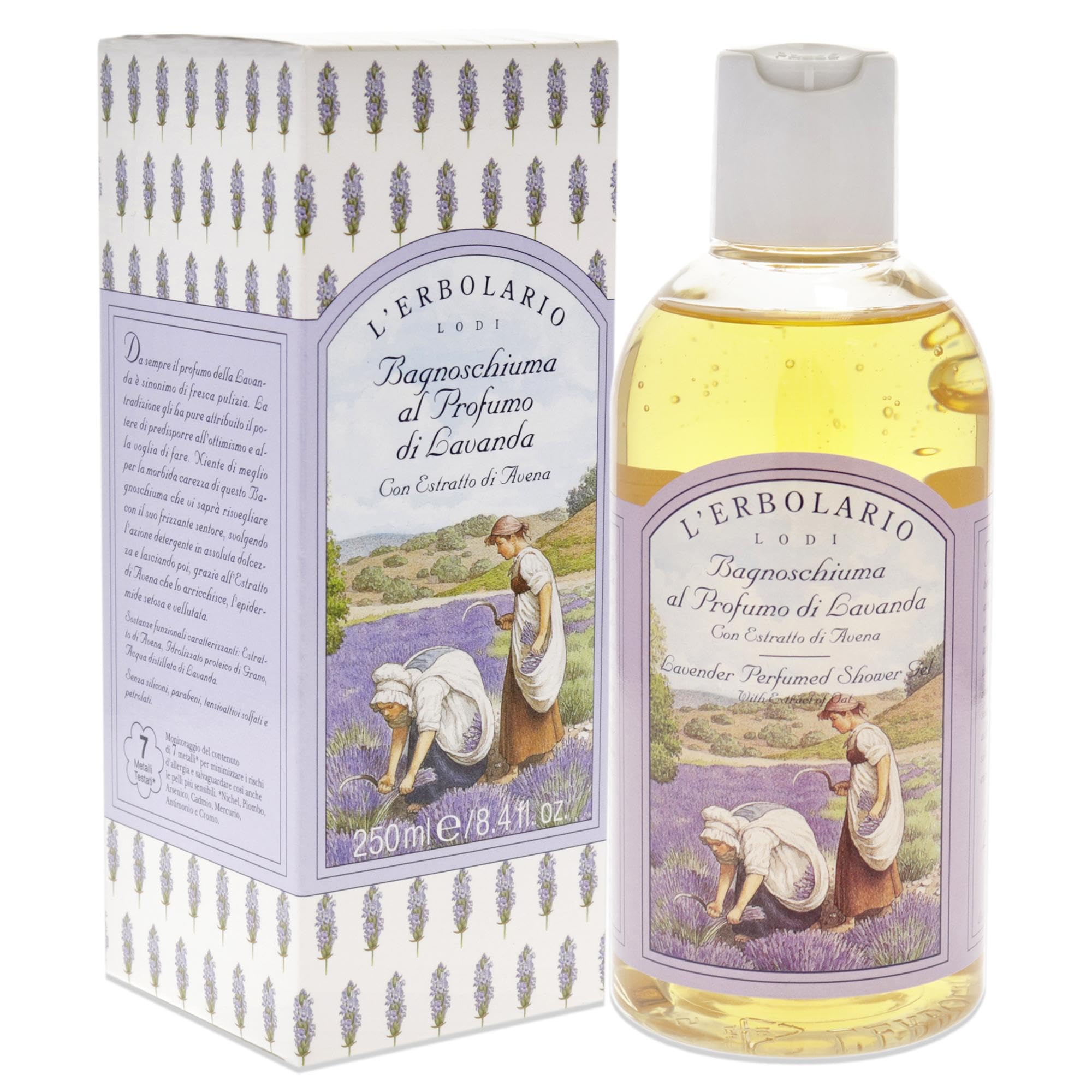 Foto 4 pulgar | Gel De Ducha L'erbolario Lavanda Perfumado Con Extracto De Avena 250 Ml - Venta Internacional.