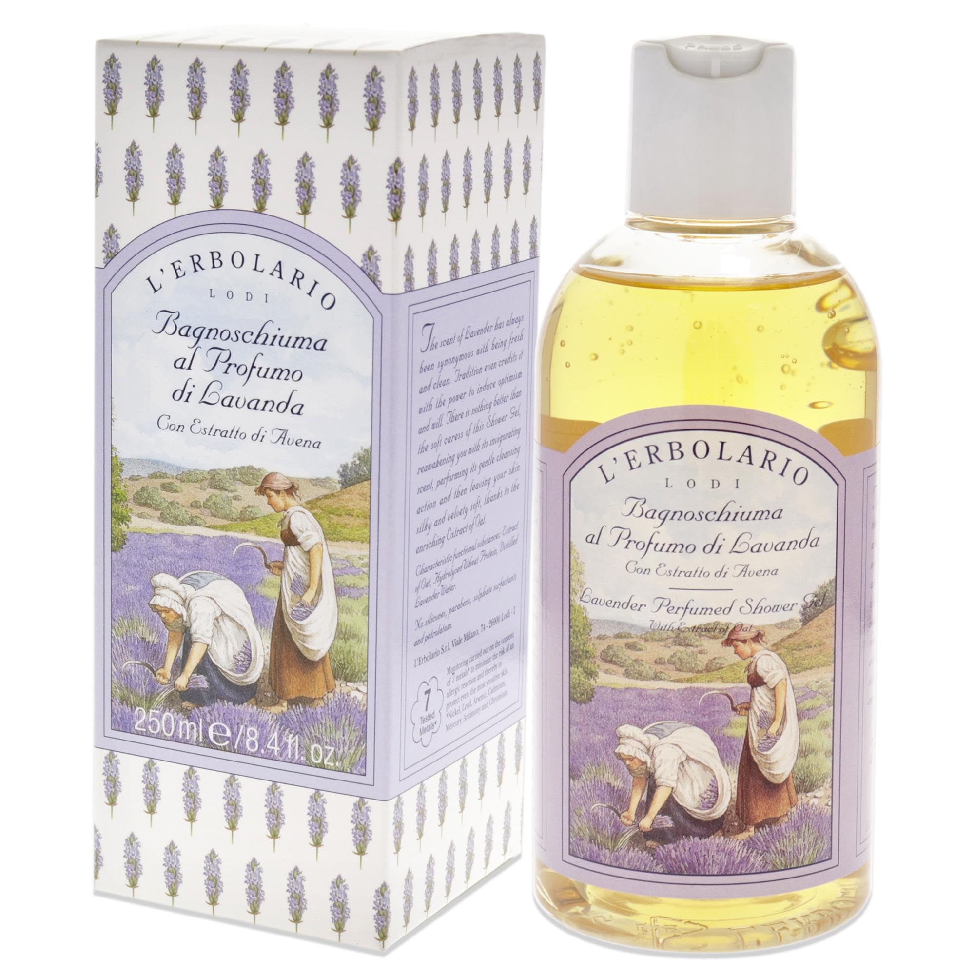 Foto 5 pulgar | Gel De Ducha L'erbolario Lavanda Perfumado Con Extracto De Avena 250 Ml - Venta Internacional.
