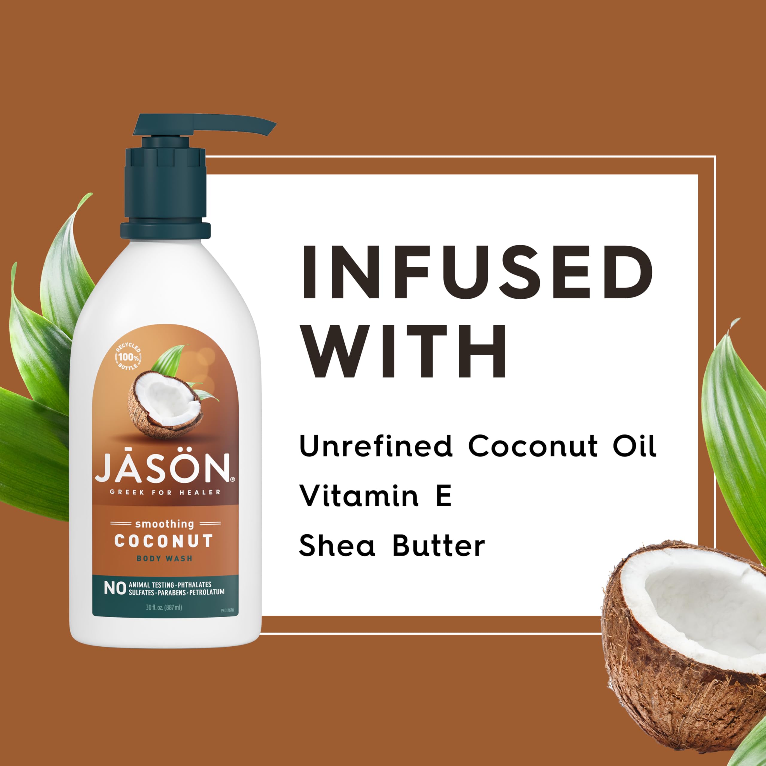 Foto 5 pulgar | Gel De Baño Jason Coconut Suavizante De 900 Ml Con Vitamina E Y B5 - Venta Internacional.