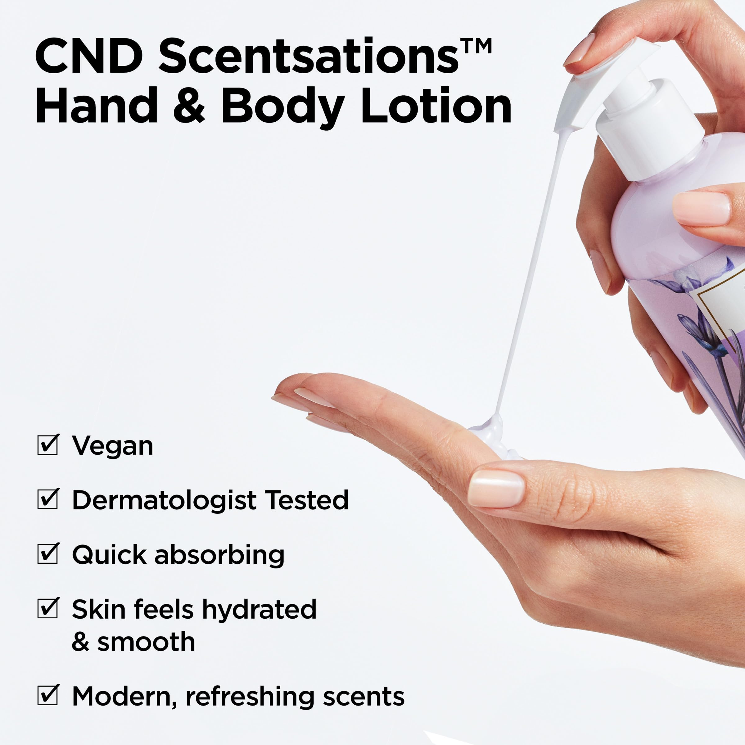 Foto 3 pulgar | Loción Cnd Hand & Body Scentsations Black Cherry & Nuez Moscada 245 Ml - Venta Internacional.