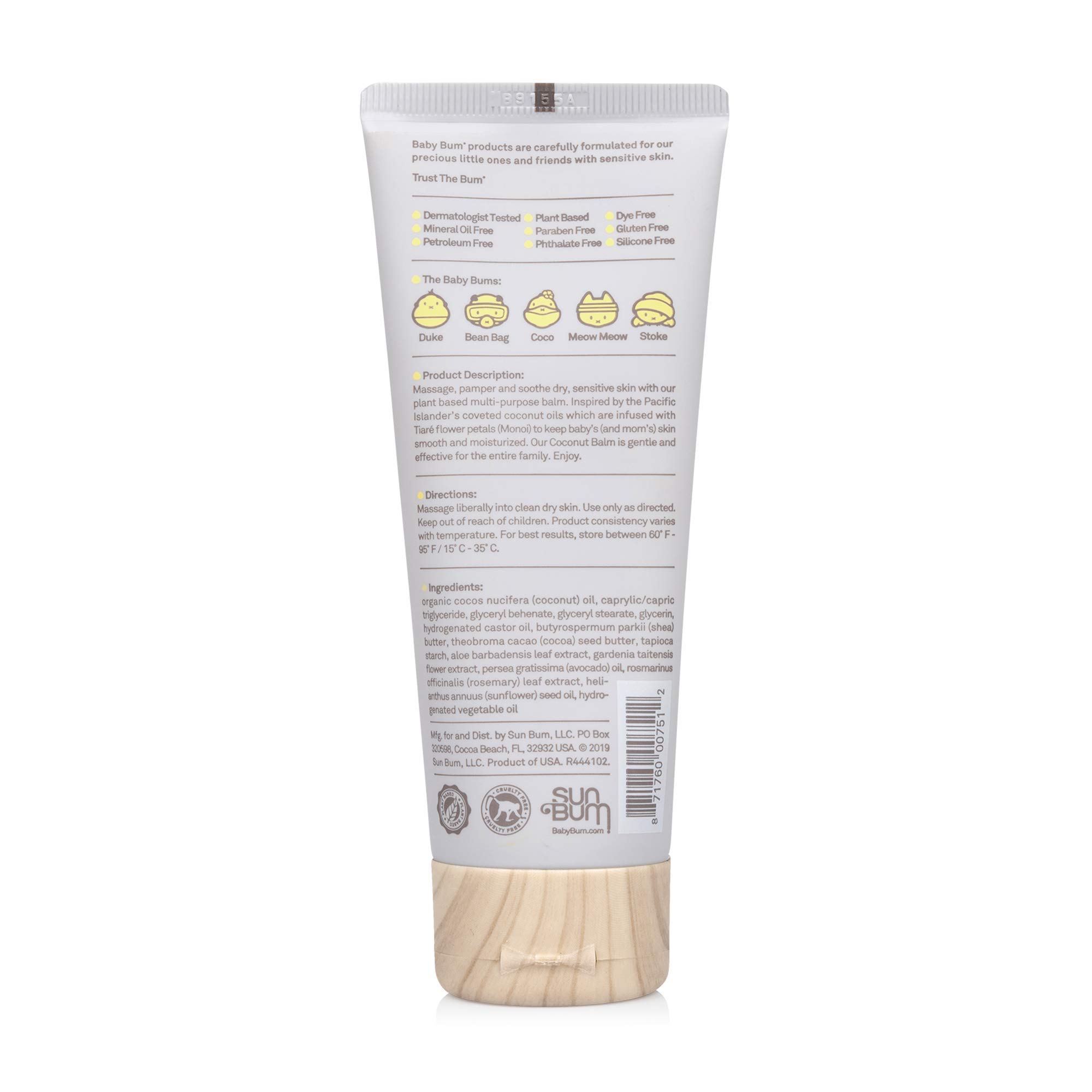 Foto 3 pulgar | Bálsamo De Coco Sun Bum Baby Bum Monoi Natural 90 Ml - Venta Internacional.
