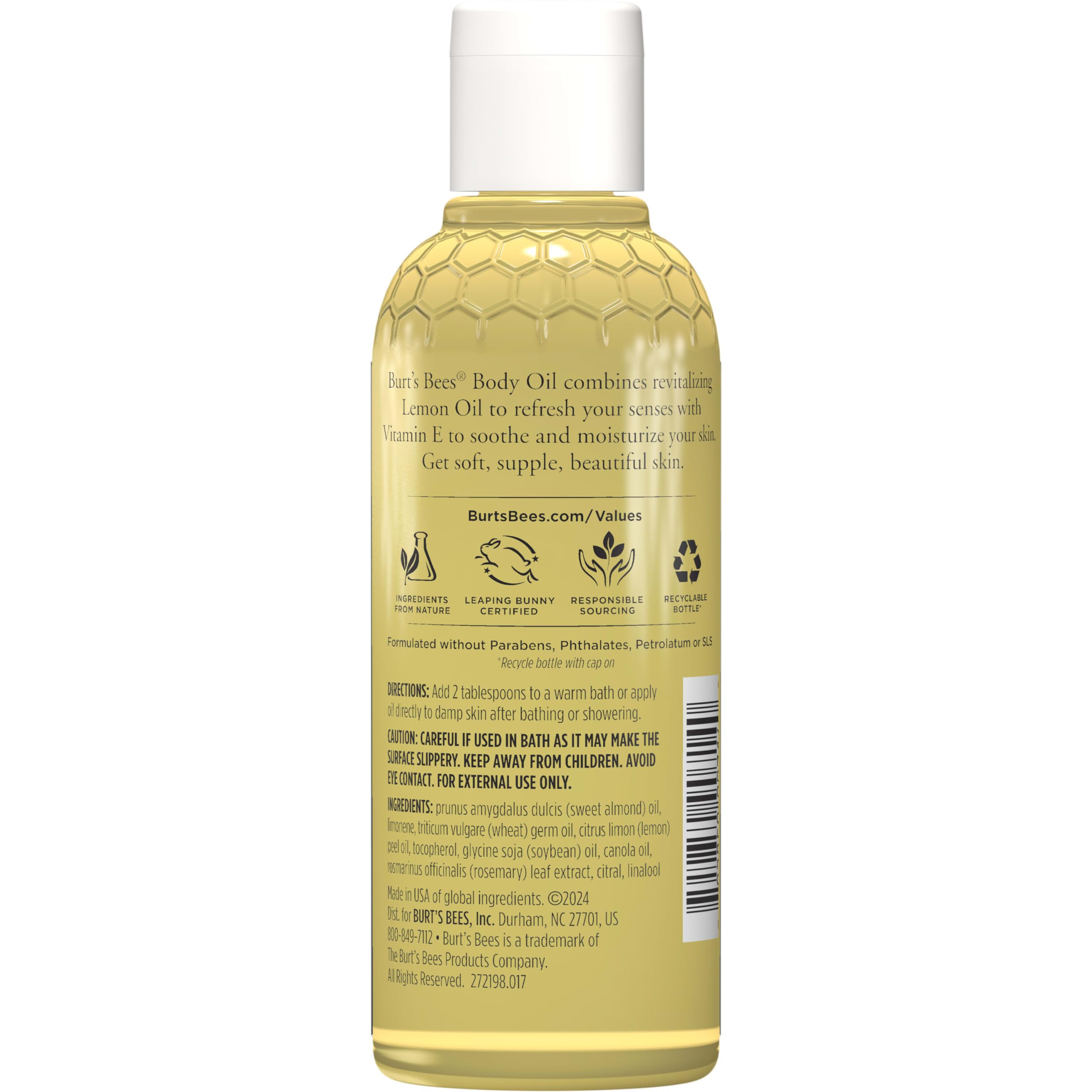 Foto 7 | Aceite Corporal Burt's Bees Skin Care Con Limón Y Vitamina E 150 Ml - Venta Internacional.