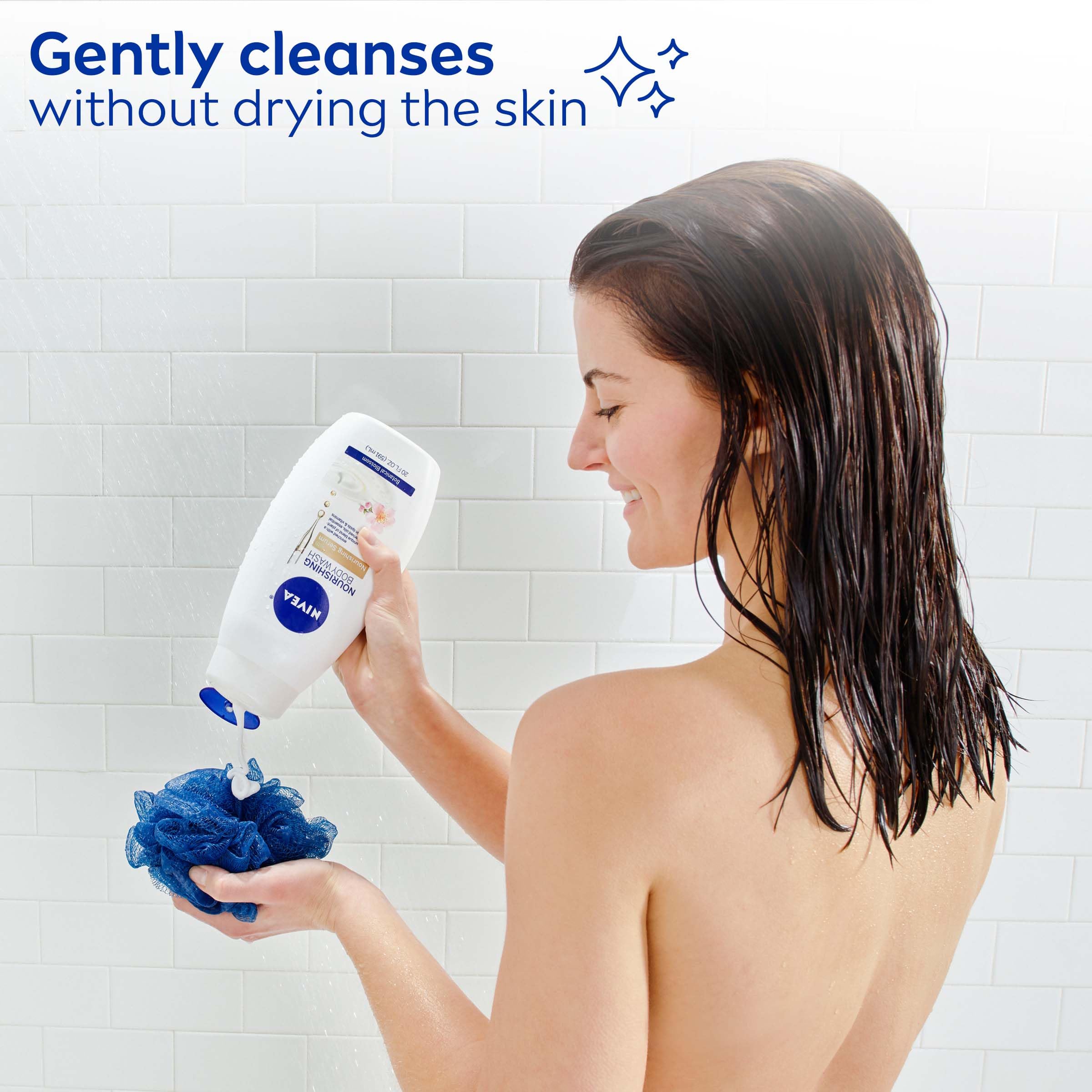 Foto 6 pulgar | Gel De Baño Nivea Nourishing Botanical Blossom 600 Ml Para Piel Seca - Venta Internacional.