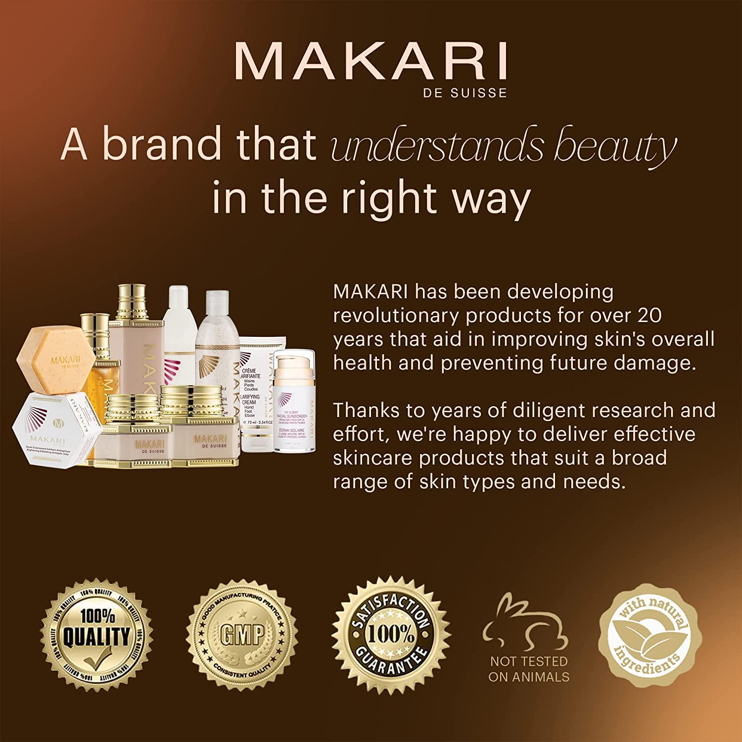 Foto 7 pulgar | Loción Corporal Makari Premium+ Body Brightening 135 Ml Antienvejecimiento - Venta Internacional.