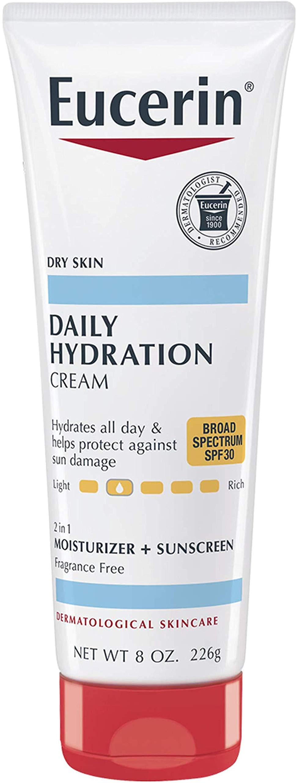 Crema Corporal Con Protección Solar Eucerin Daily Hydration Spf 30 240 Ml - Venta Internacional.