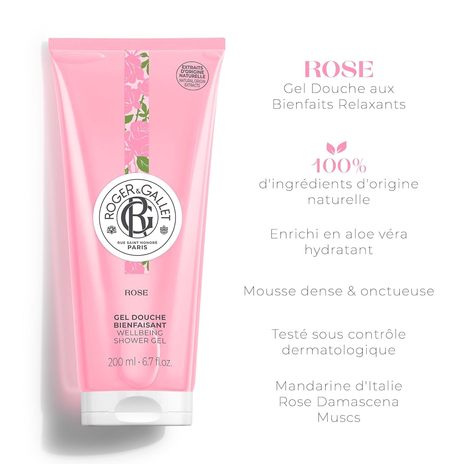 Foto 3 pulgar | Gel De Ducha Y Gel De Baño Roger & Gallet Rose 200 Ml Para Mujer - Venta Internacional.