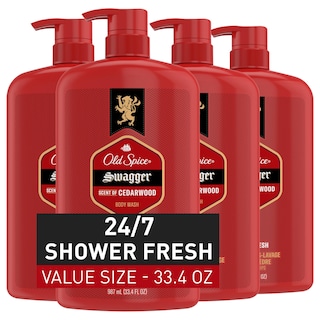 Foto 1 | Gel De Baño Old Spice Red Collection Swagger 24 Horas 990 Ml X4 - Venta Internacional.