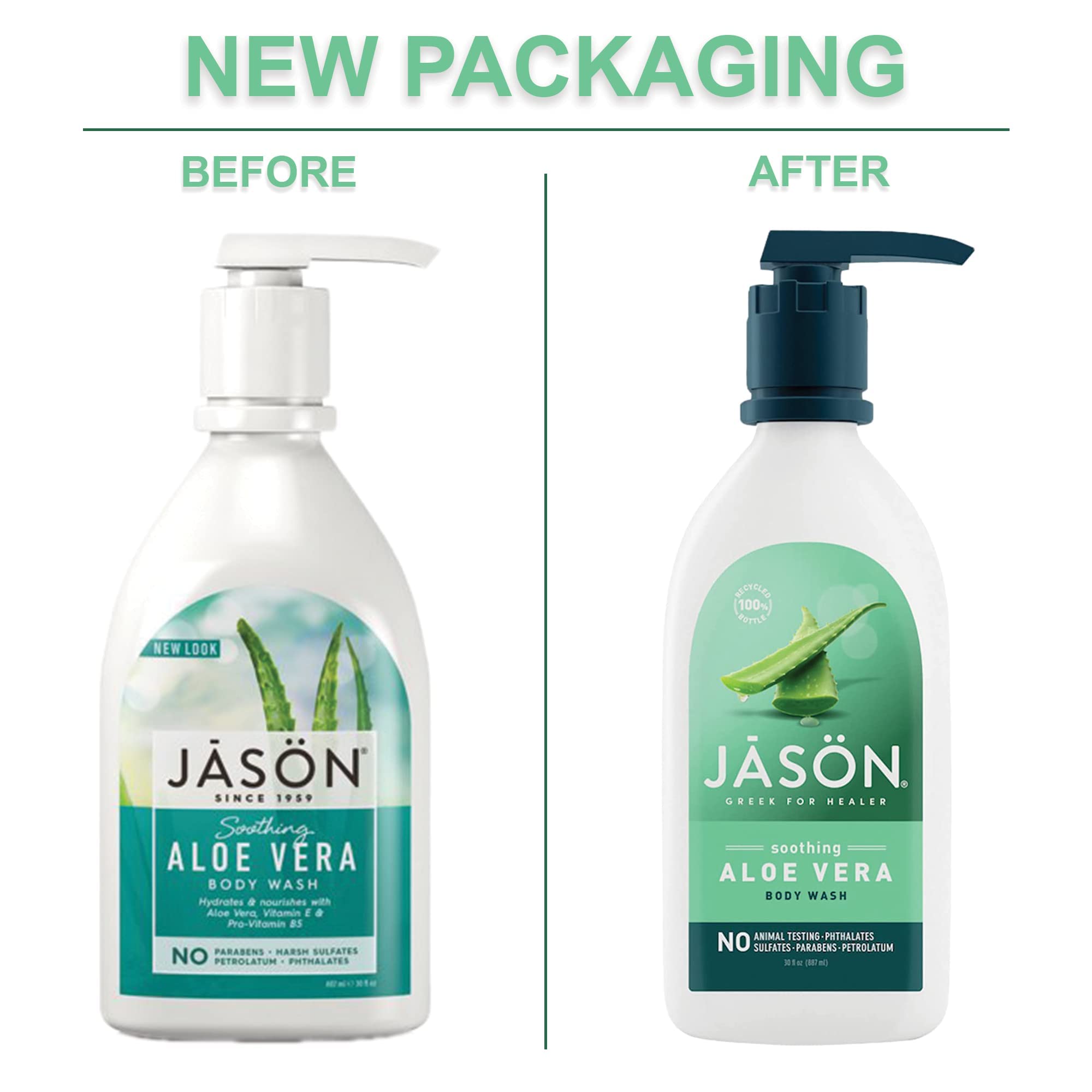 Foto 3 pulgar | Gel De Baño Jason Natural Soothing Aloe Vera 900 Ml (paquete De 2) - Venta Internacional.