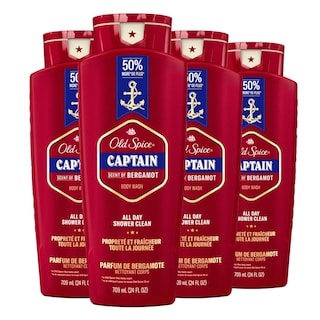 Foto 1 | Gel De Baño Old Spice Red Collection Captain Scent 700 Ml X4 - Venta Internacional.