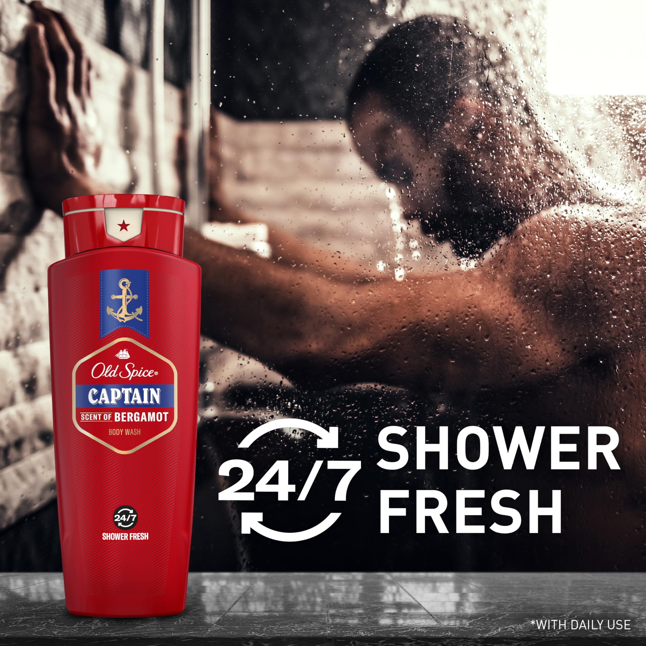 Foto 3 pulgar | Gel De Baño Old Spice Red Collection Captain Scent 700 Ml X4 - Venta Internacional.
