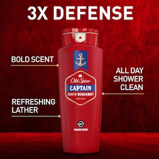Foto 3 | Gel De Baño Old Spice Red Collection Captain Scent 700 Ml X4 - Venta Internacional.