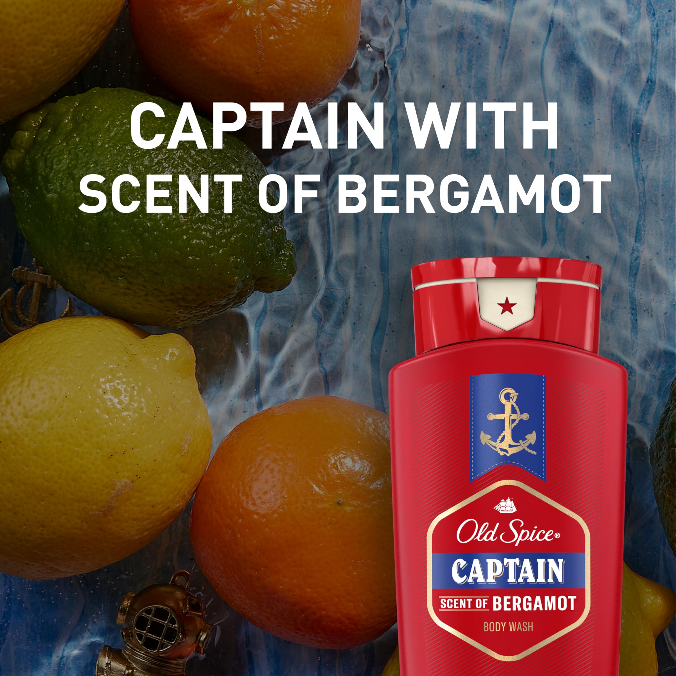 Foto 7 pulgar | Gel De Baño Old Spice Red Collection Captain Scent 700 Ml X4 - Venta Internacional.