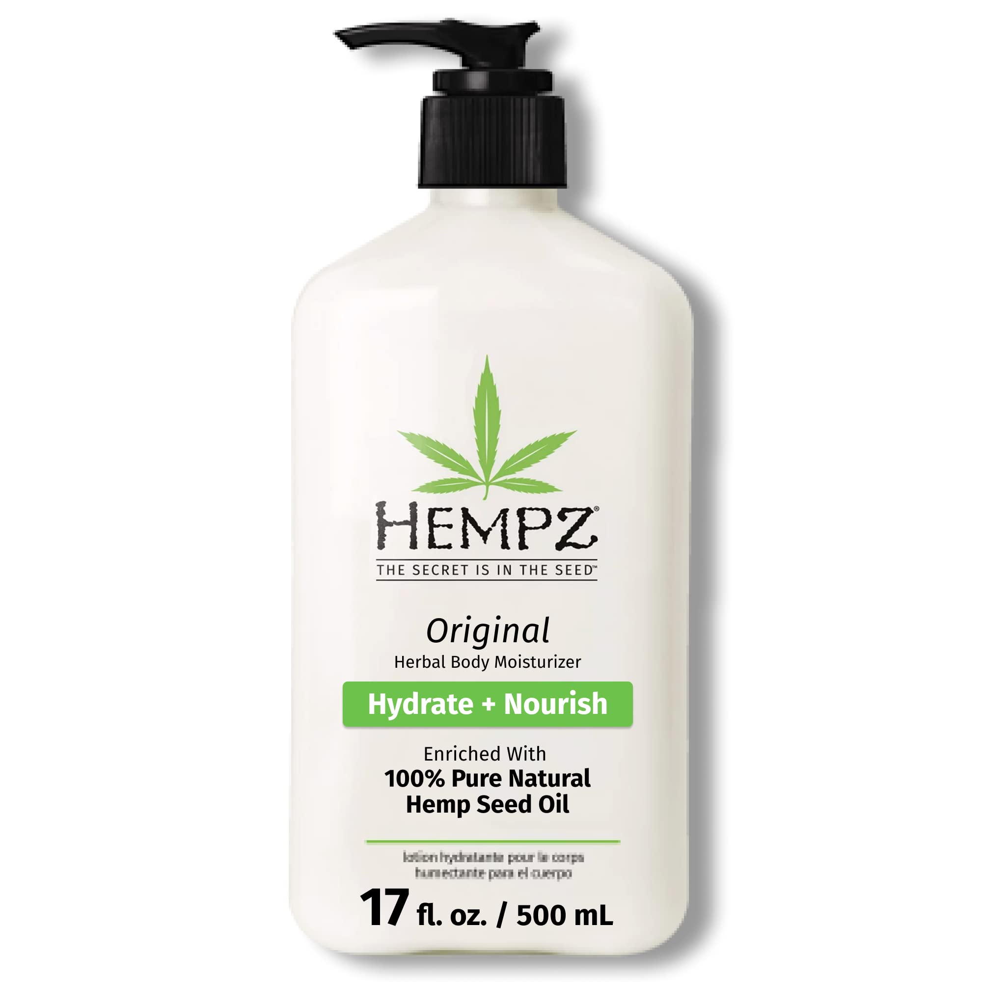 Hidratante Corporal Hempz Original Con Aceite De Semillas De Cáñamo, 500 Ml, Con Karité - Venta Internacional.