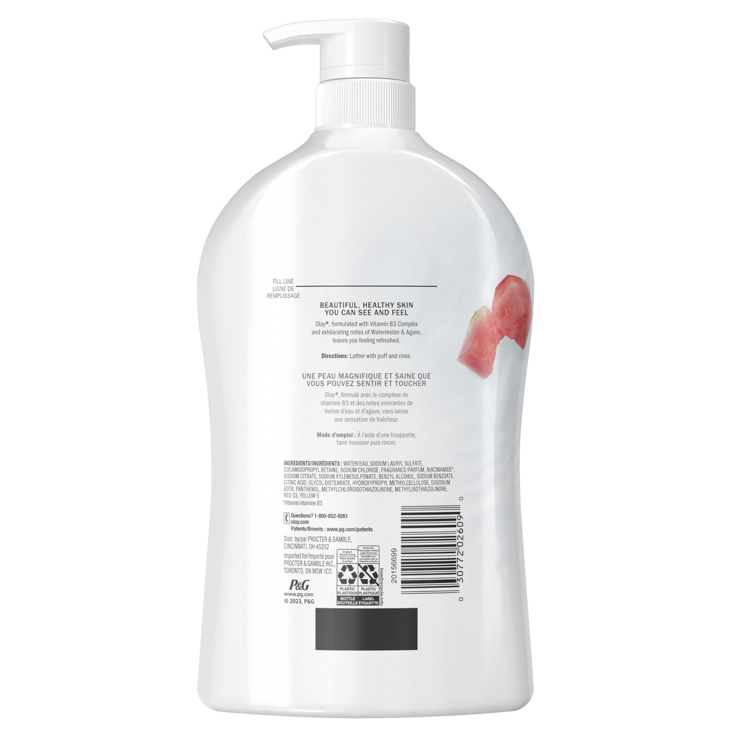 Foto 8 pulgar | Gel De Baño Olay Fresh Outlast Sandía Y Agave, 1 Litro (paquete De 4) - Venta Internacional.