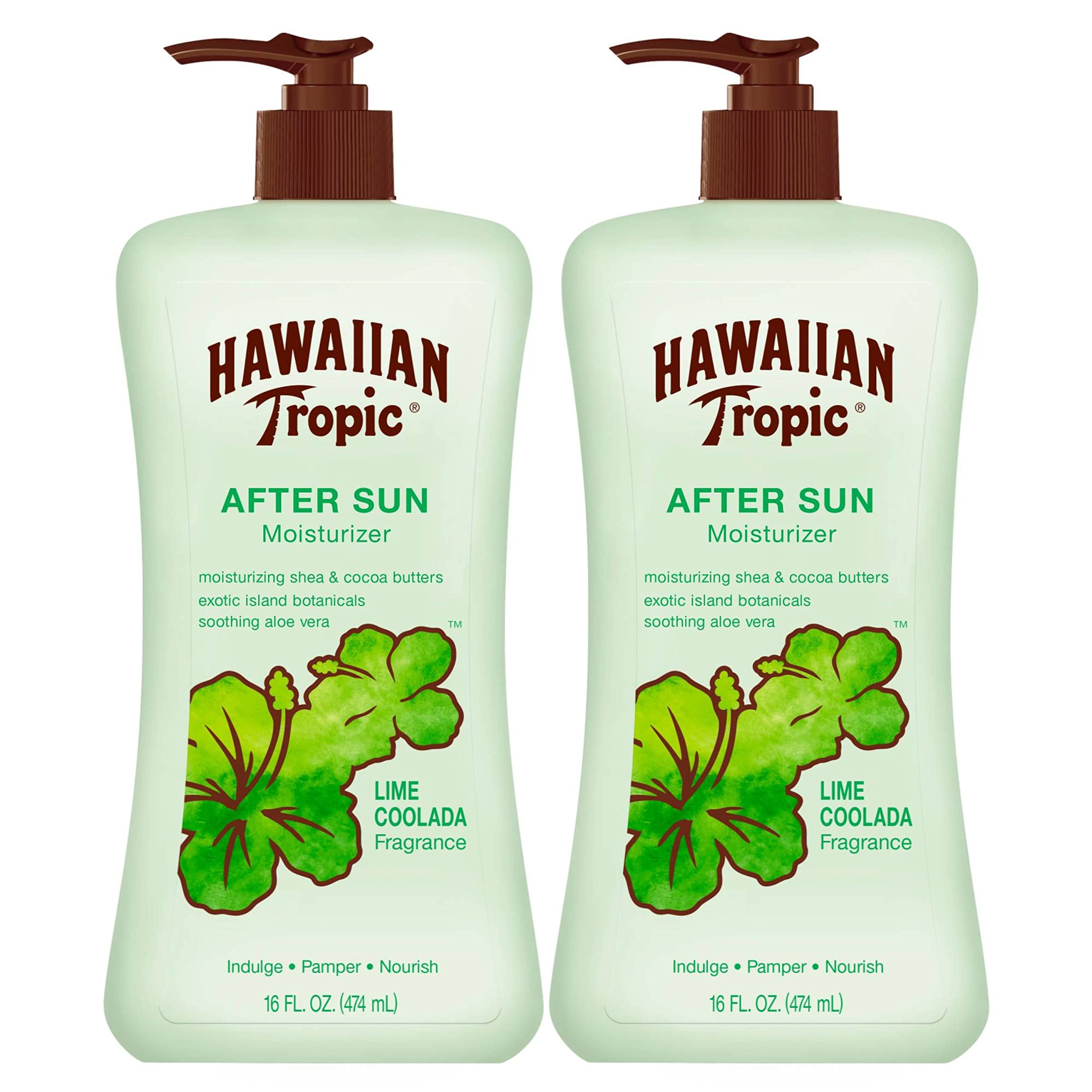 Loción Para Después Del Sol Hawaiian Tropic Lime Coolada, 480 Ml, Paquete Doble - Venta Internacional.