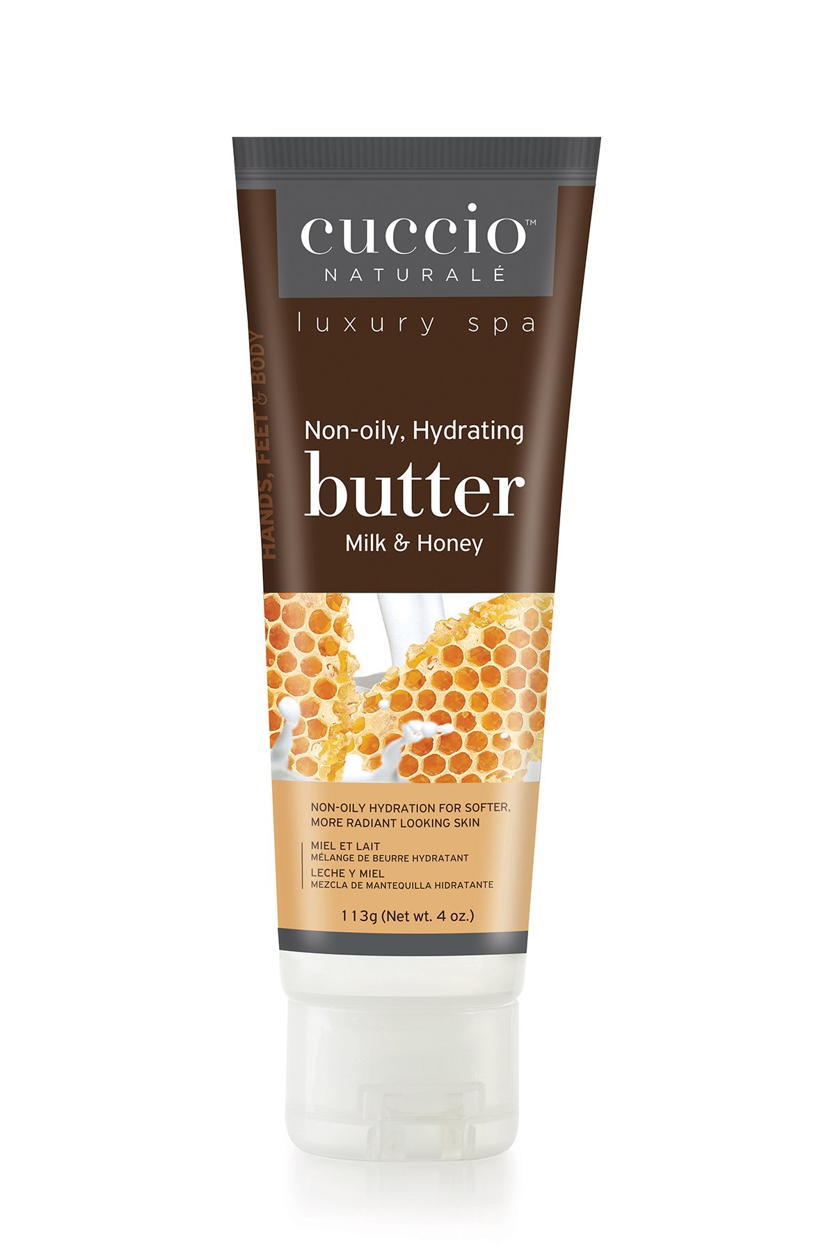Crema Corporal Cuccio Naturale Con Mezcla De Mantequilla, Leche Y Miel, 120 Ml - Venta Internacional.